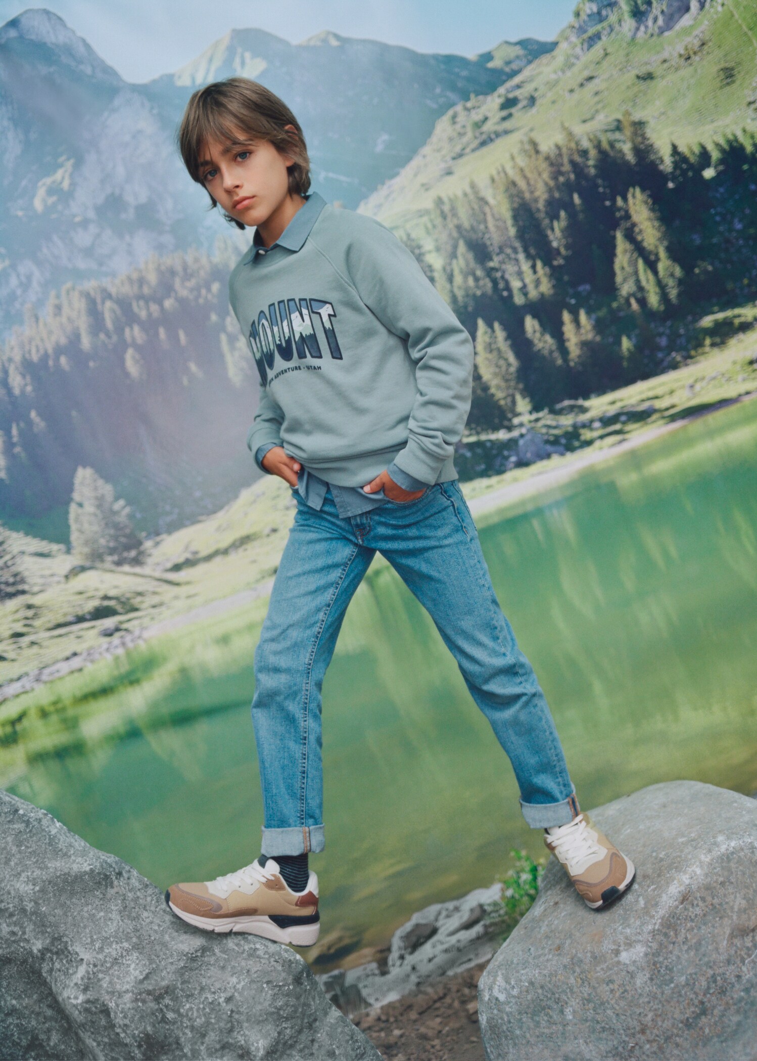 Printed cotton sweatshirt - Details of the article 5