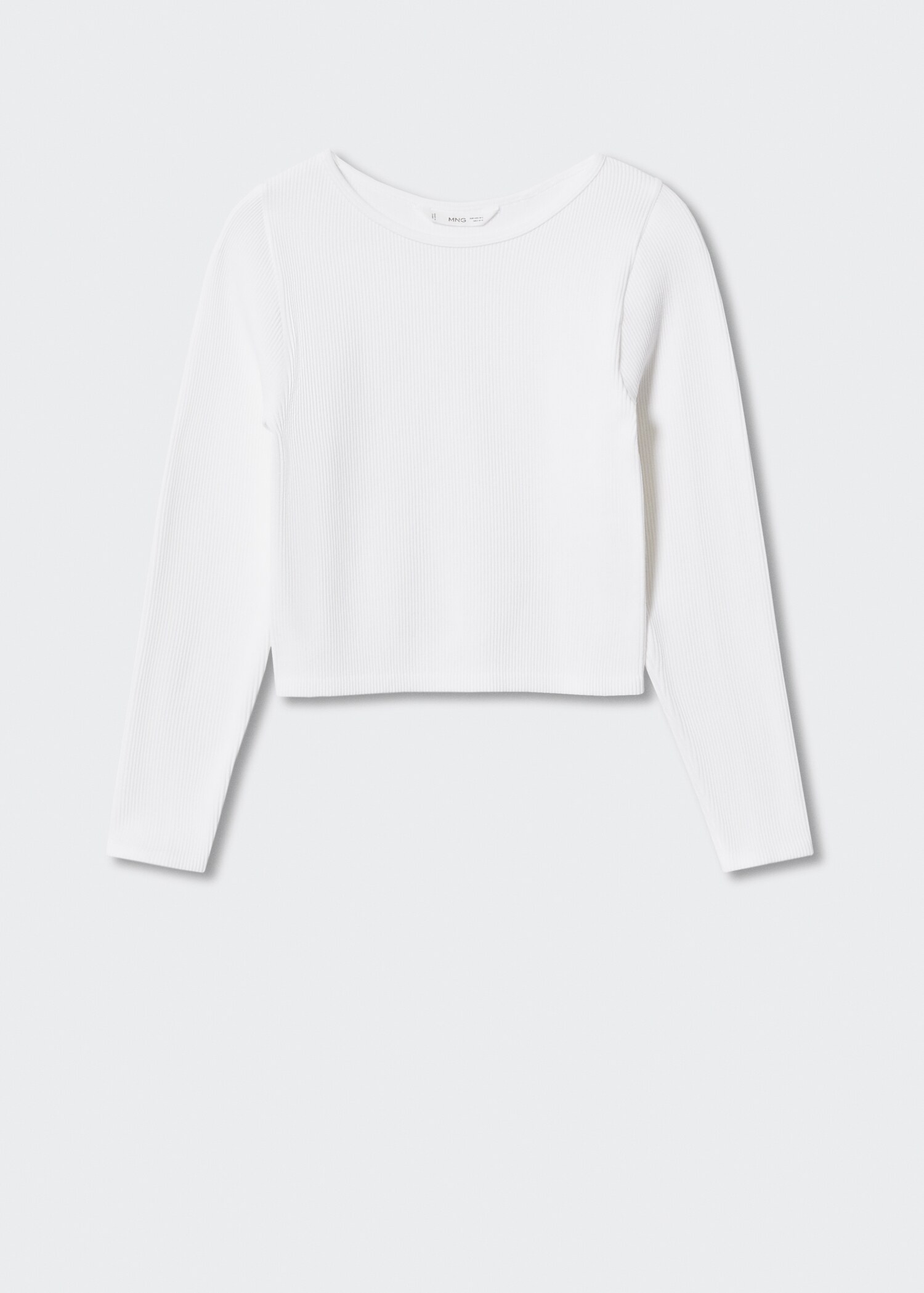 Ribbed crop T-shirt - Article without model