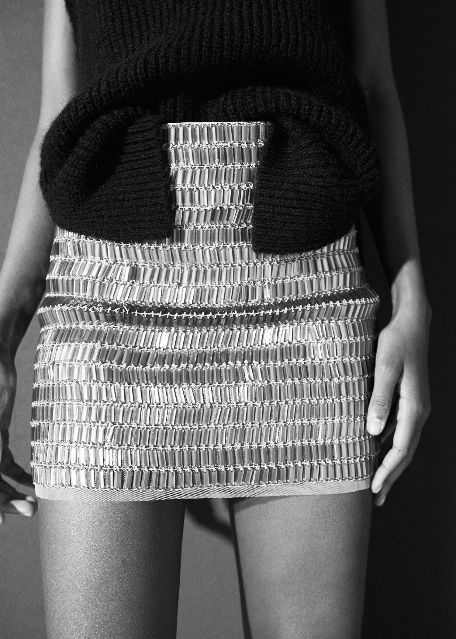 Mini-skirt with rhinestones - Details of the article 8