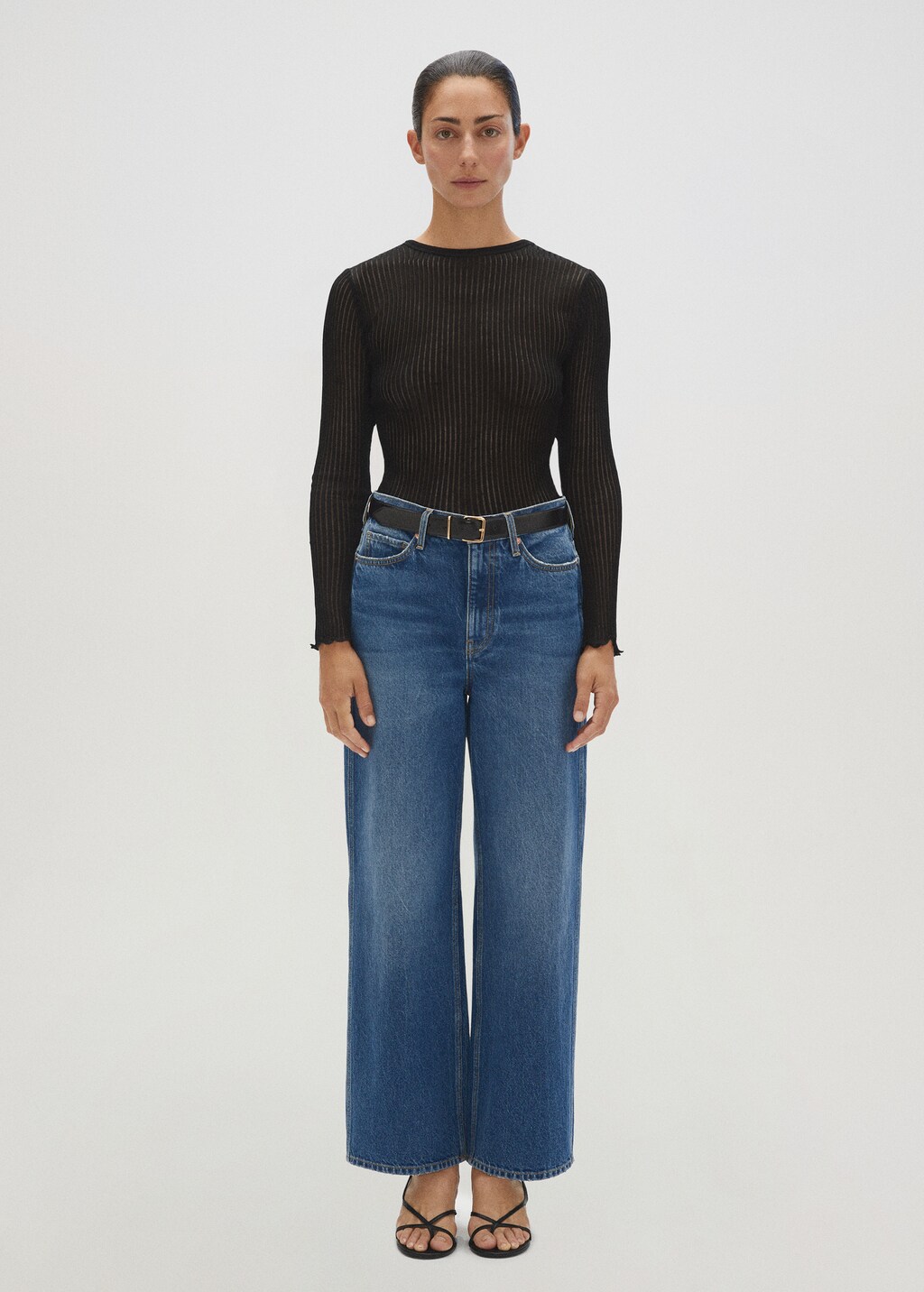 Long sleeve silk t-shirt - Women | MANGO China