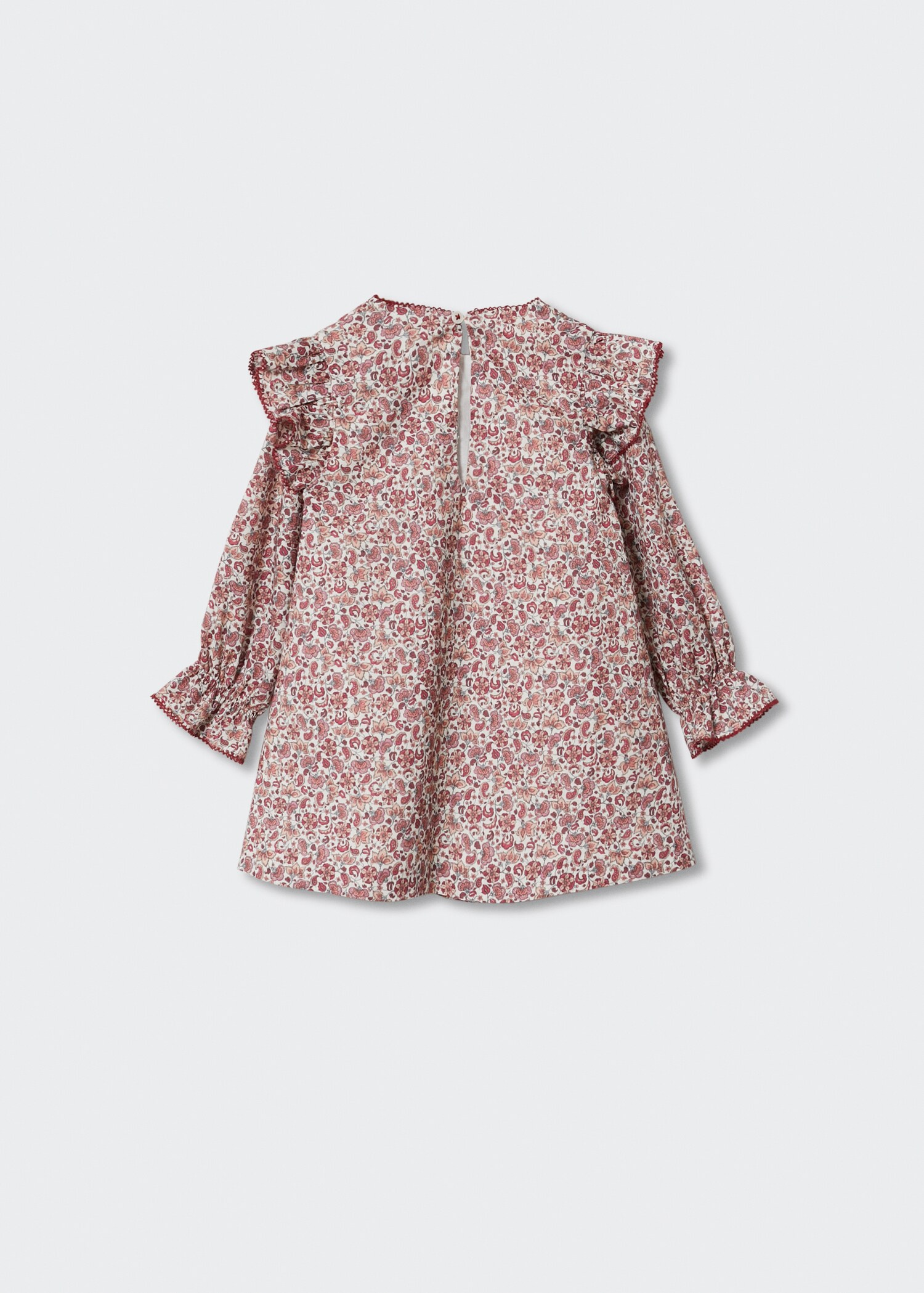Vestido estampado volantes - Reverso del artículo