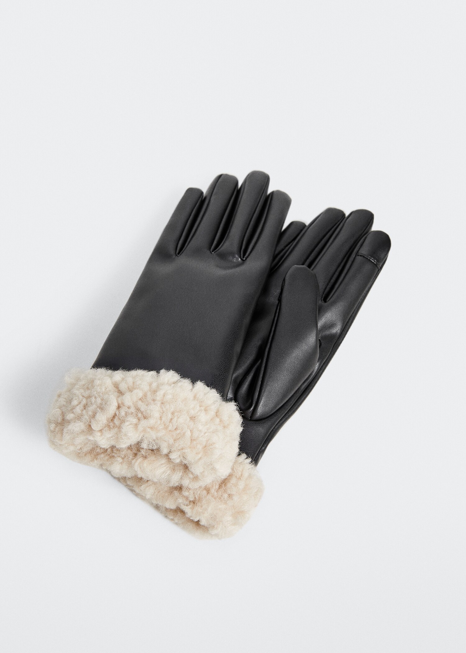 Gants intérieur imitation mouton retourné - Plan moyen