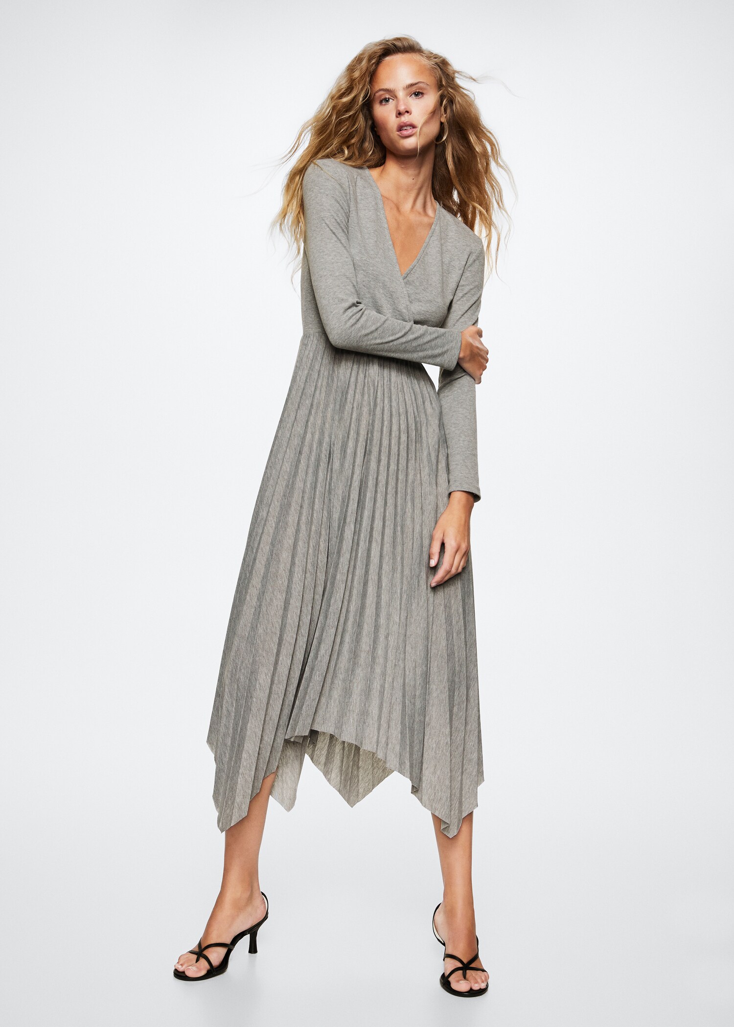 Vestido midi plisado - Detalle del artículo 2