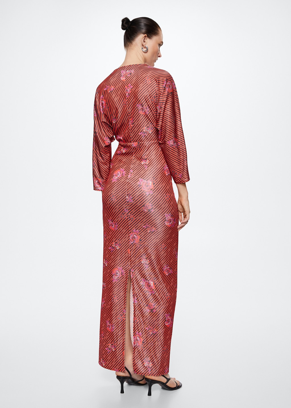 Embossed flower gown
