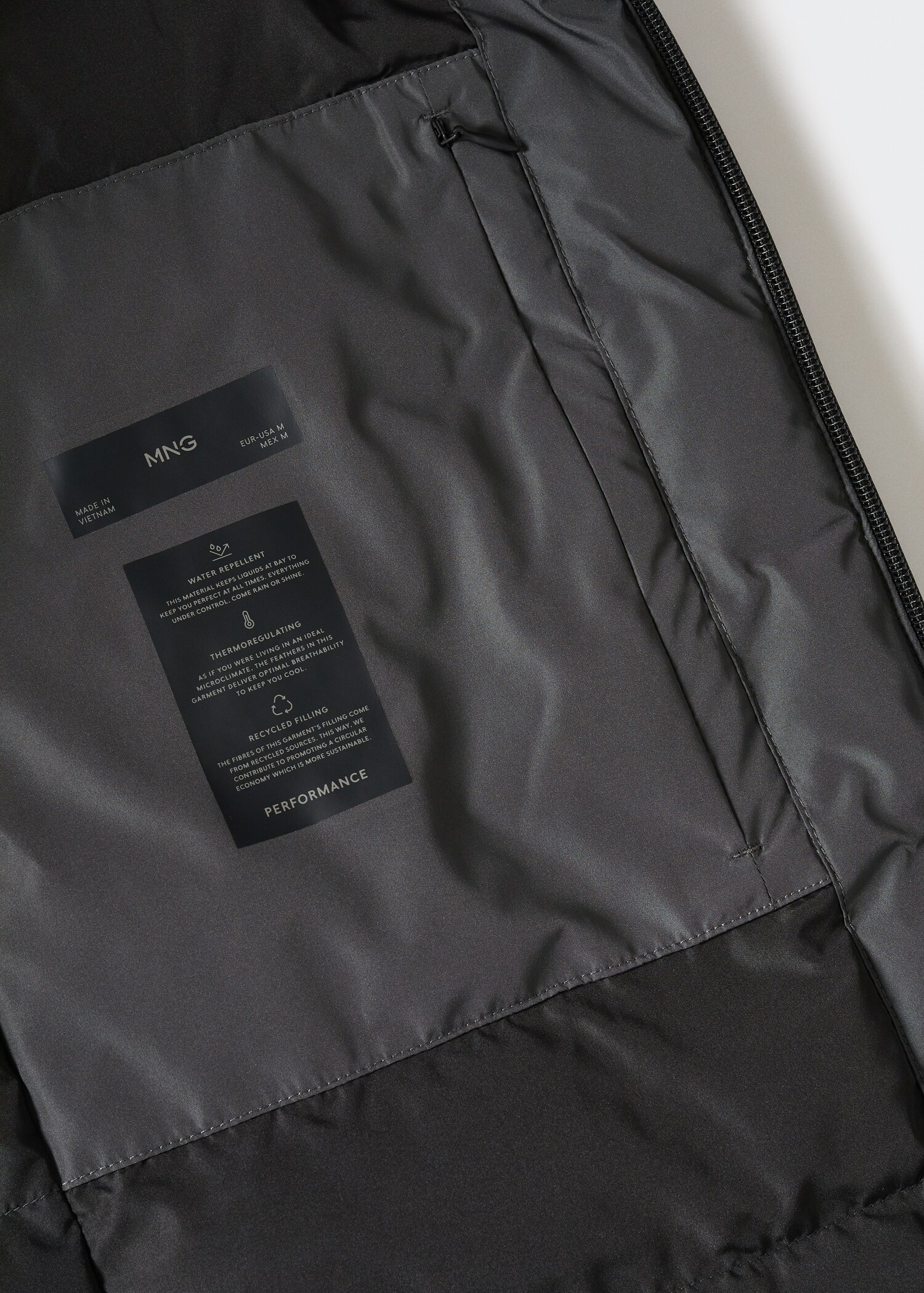 Water-repellent padded parka - Details of the article 8