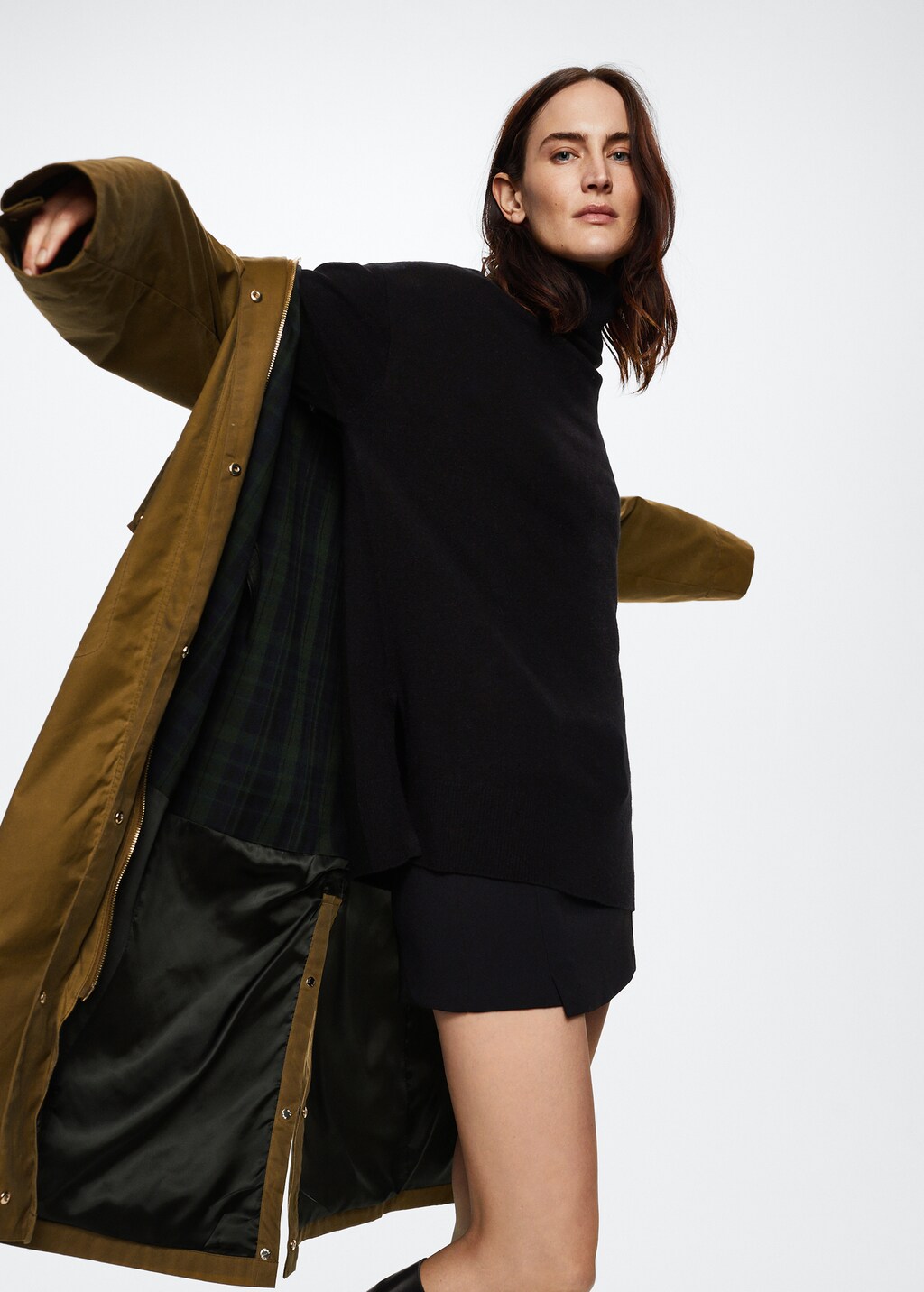 Detachable hood parka - Women | MANGO Kosovo