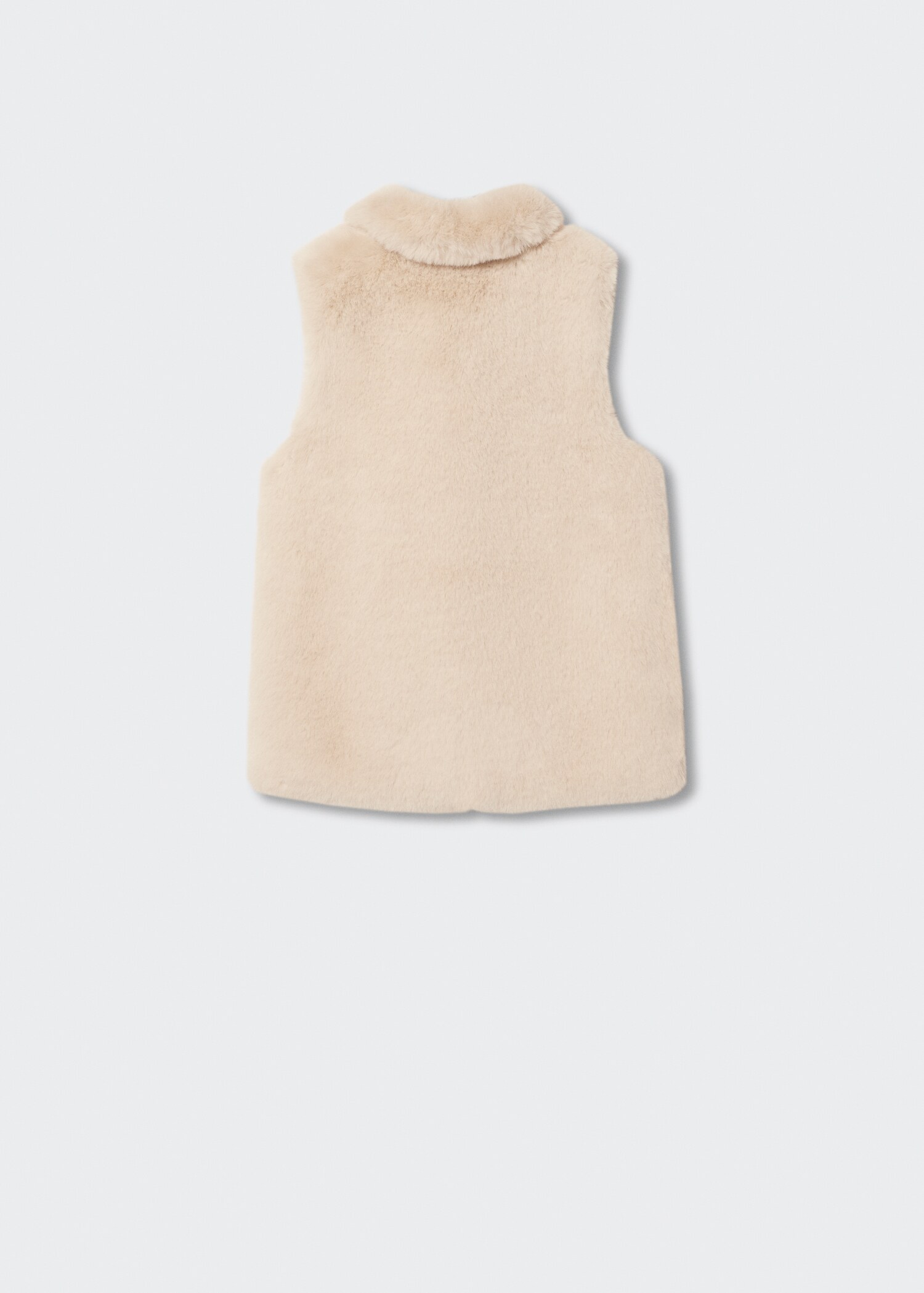 Fur-effect gilet - Reverse of the article