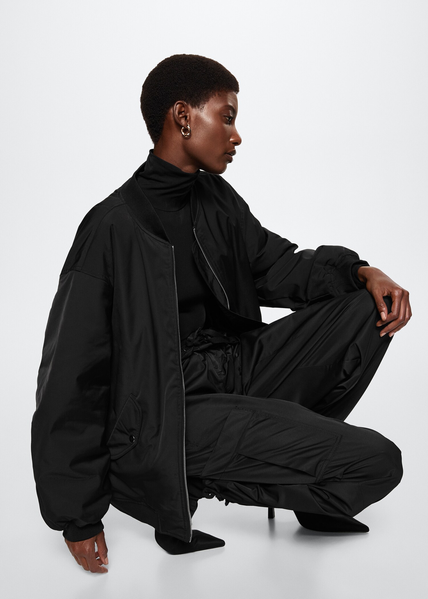 Τζάκετ bomber oversize - Λεπτομέρεια του προϊόντος 2
