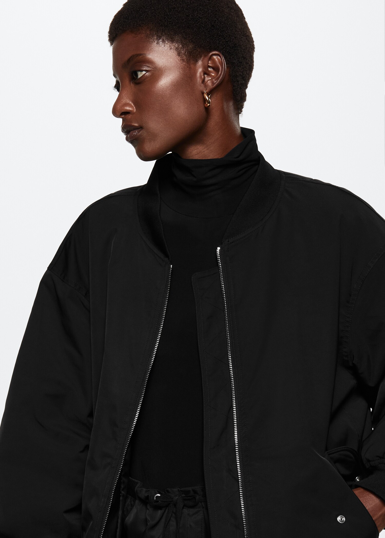 Τζάκετ bomber oversize - Λεπτομέρεια του προϊόντος 4