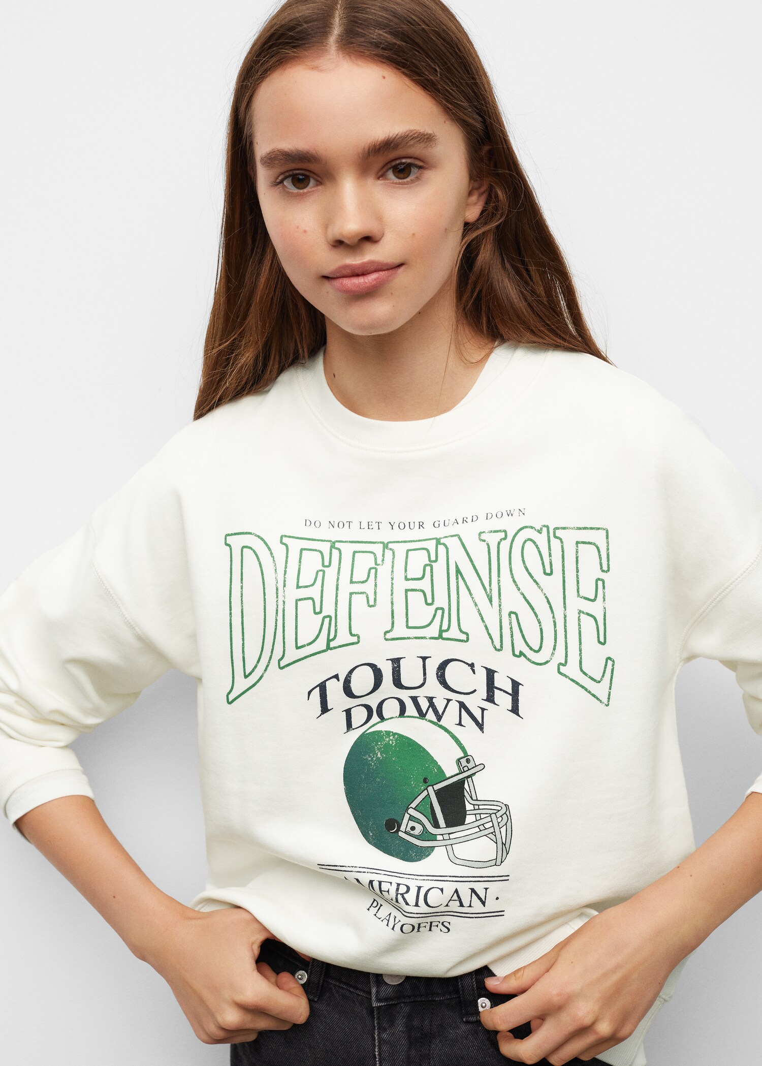 Message cotton sweatshirt - Details of the article 1