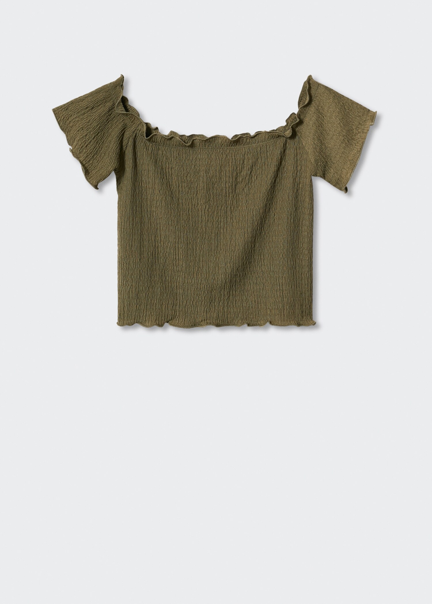 Textured crop top - Article without model