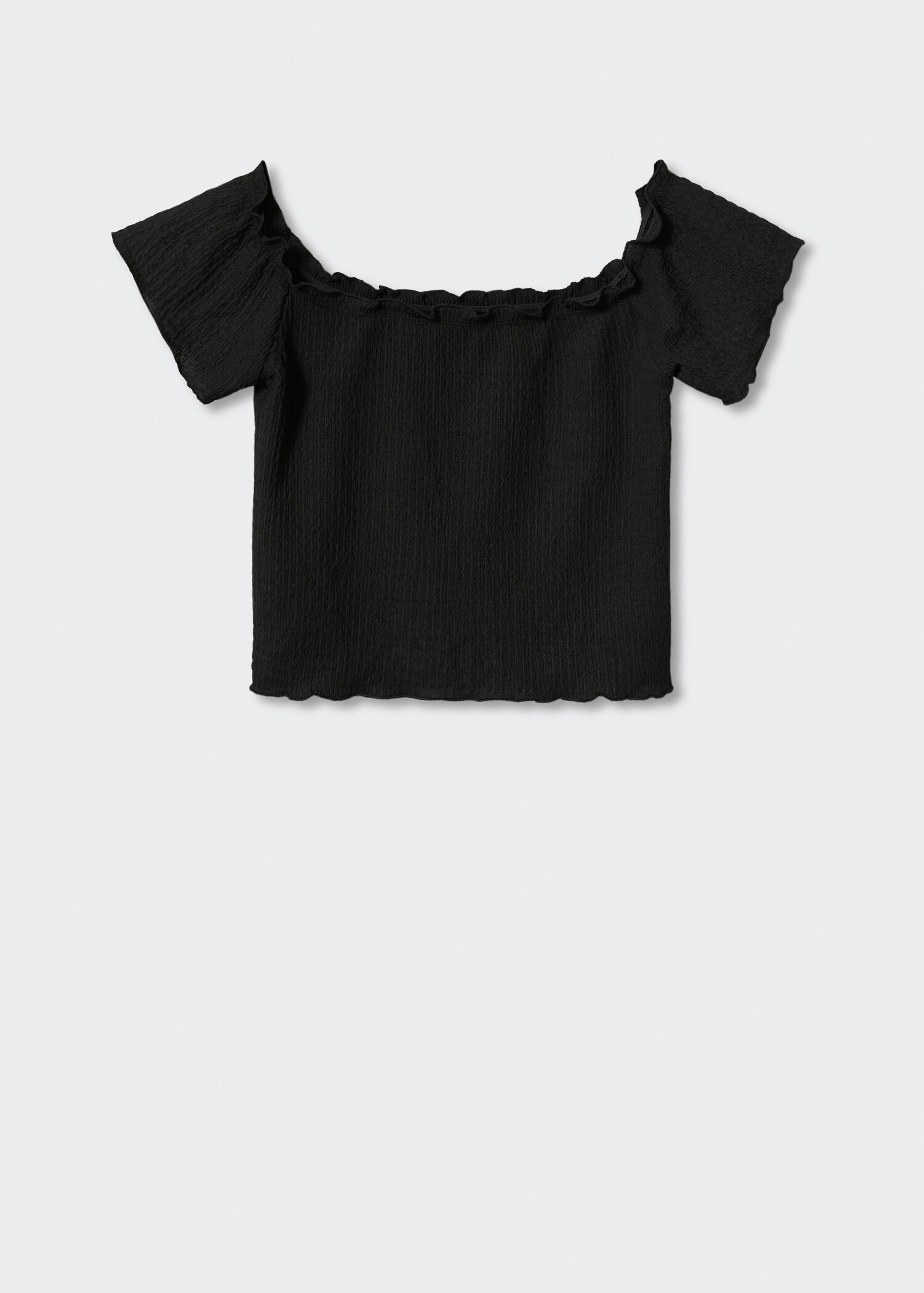 Textured crop top - Article without model