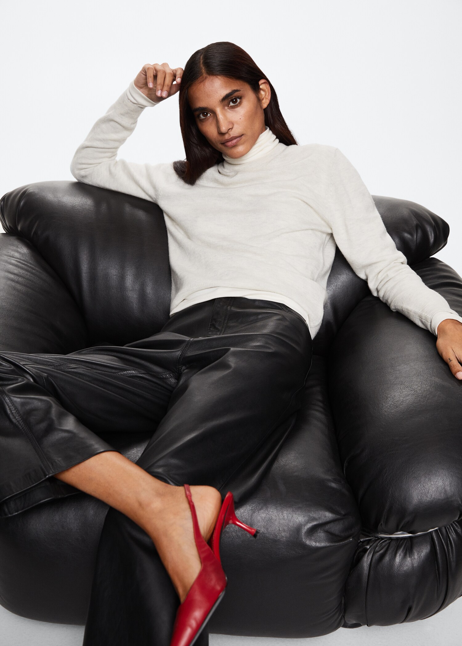 High collar wool sweater - Details of the article 2