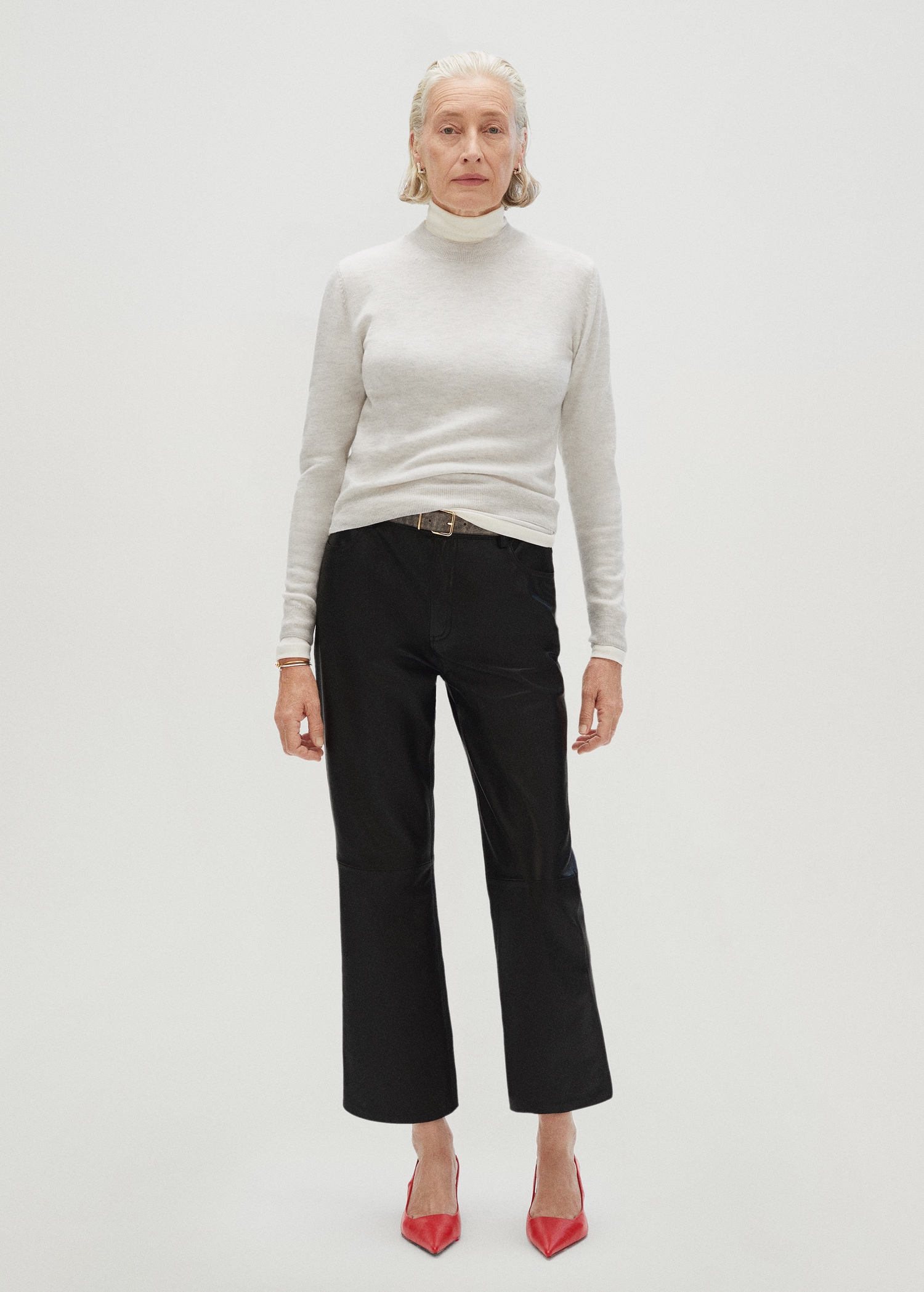 High collar wool sweater - Details of the article 7