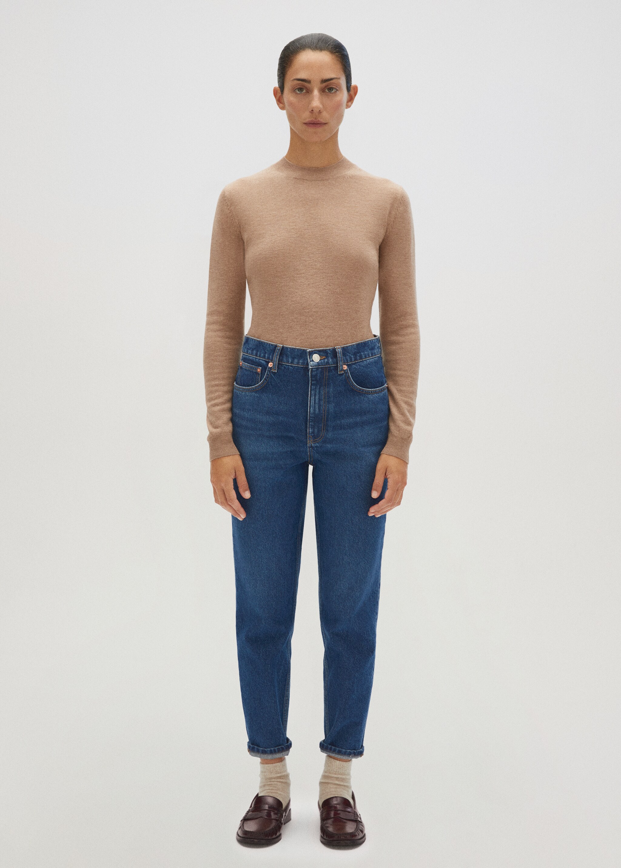 High collar wool sweater - Details of the article 7