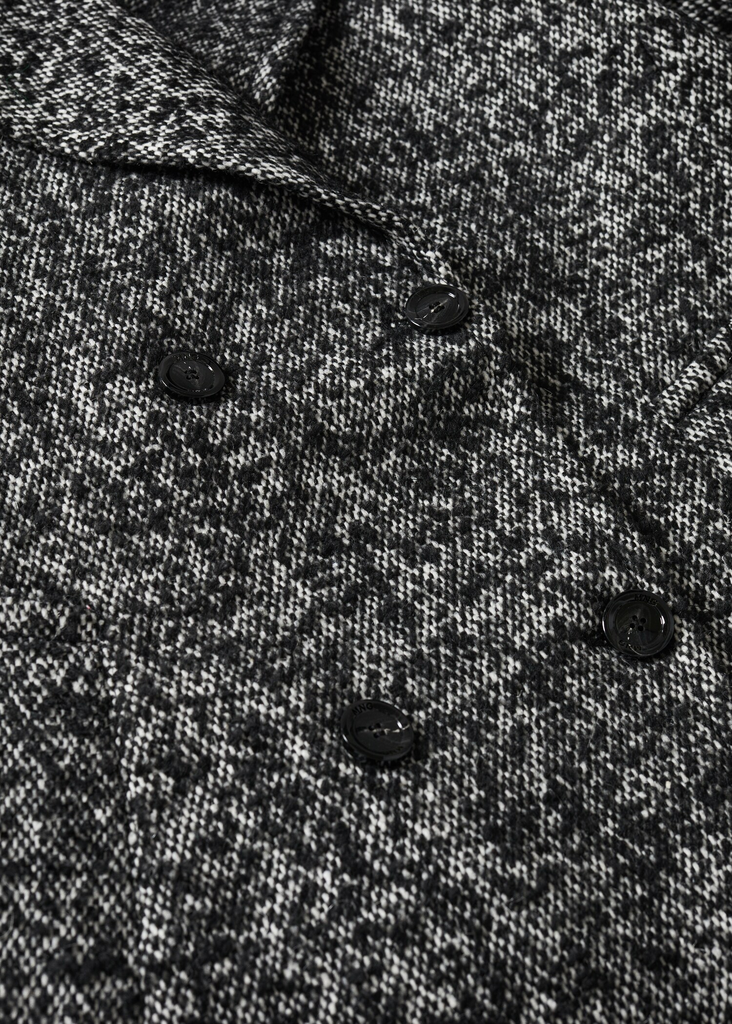 Flecked textured coat - Details of the article 8