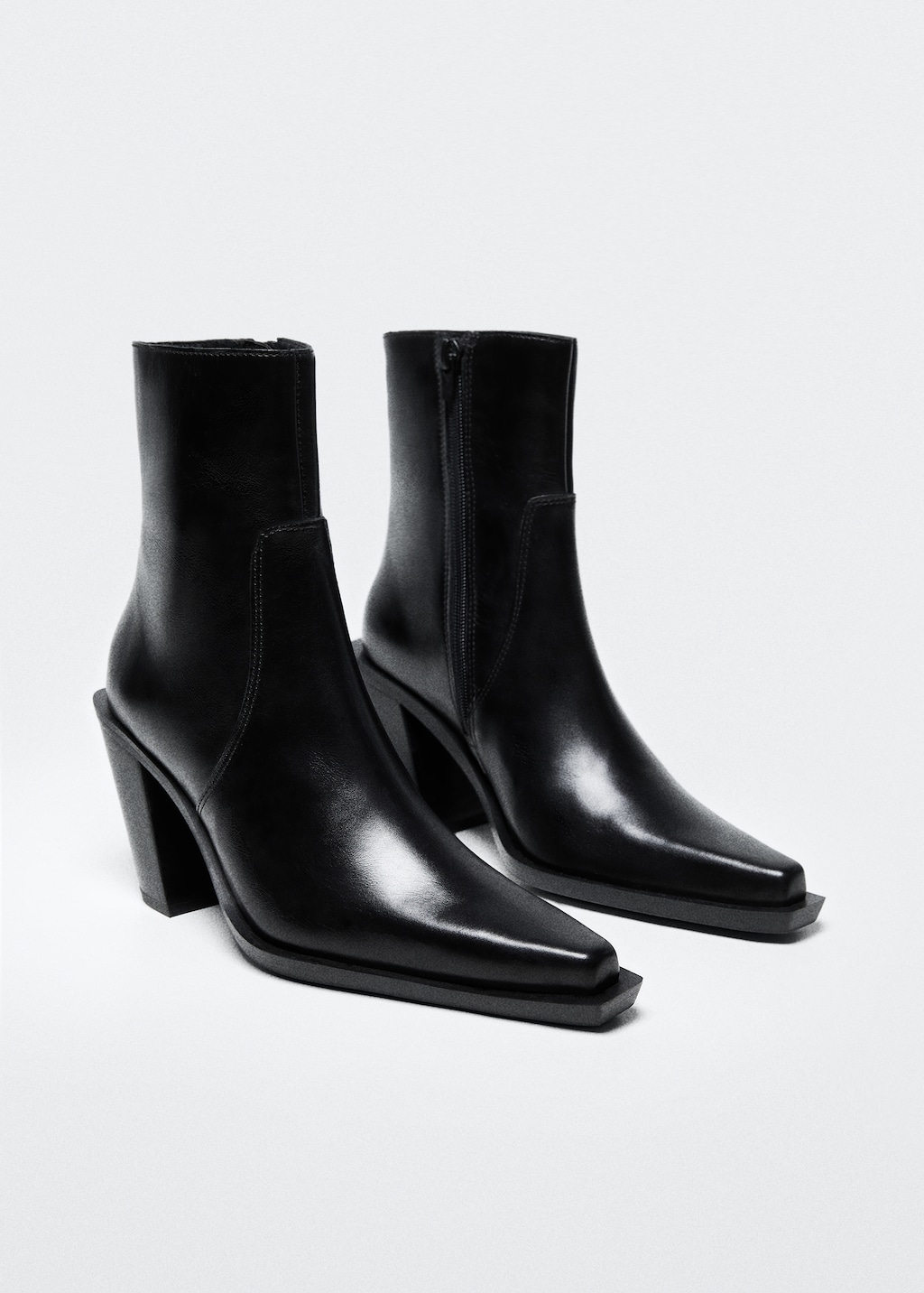 Leather pointed ankle boots Women MANGO Taiwan area