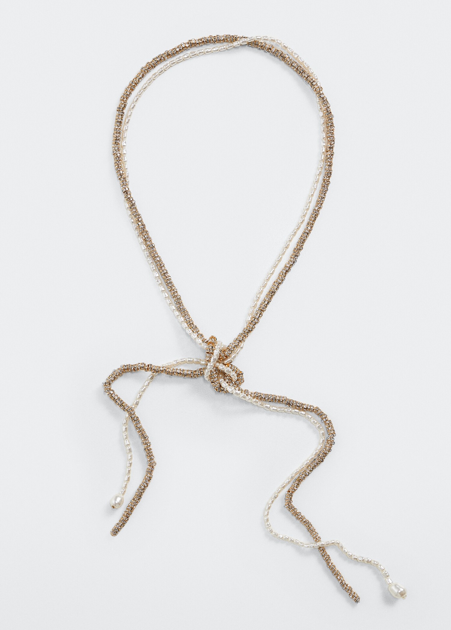 Collar nudo combinado perlas - Artículo sin modelo