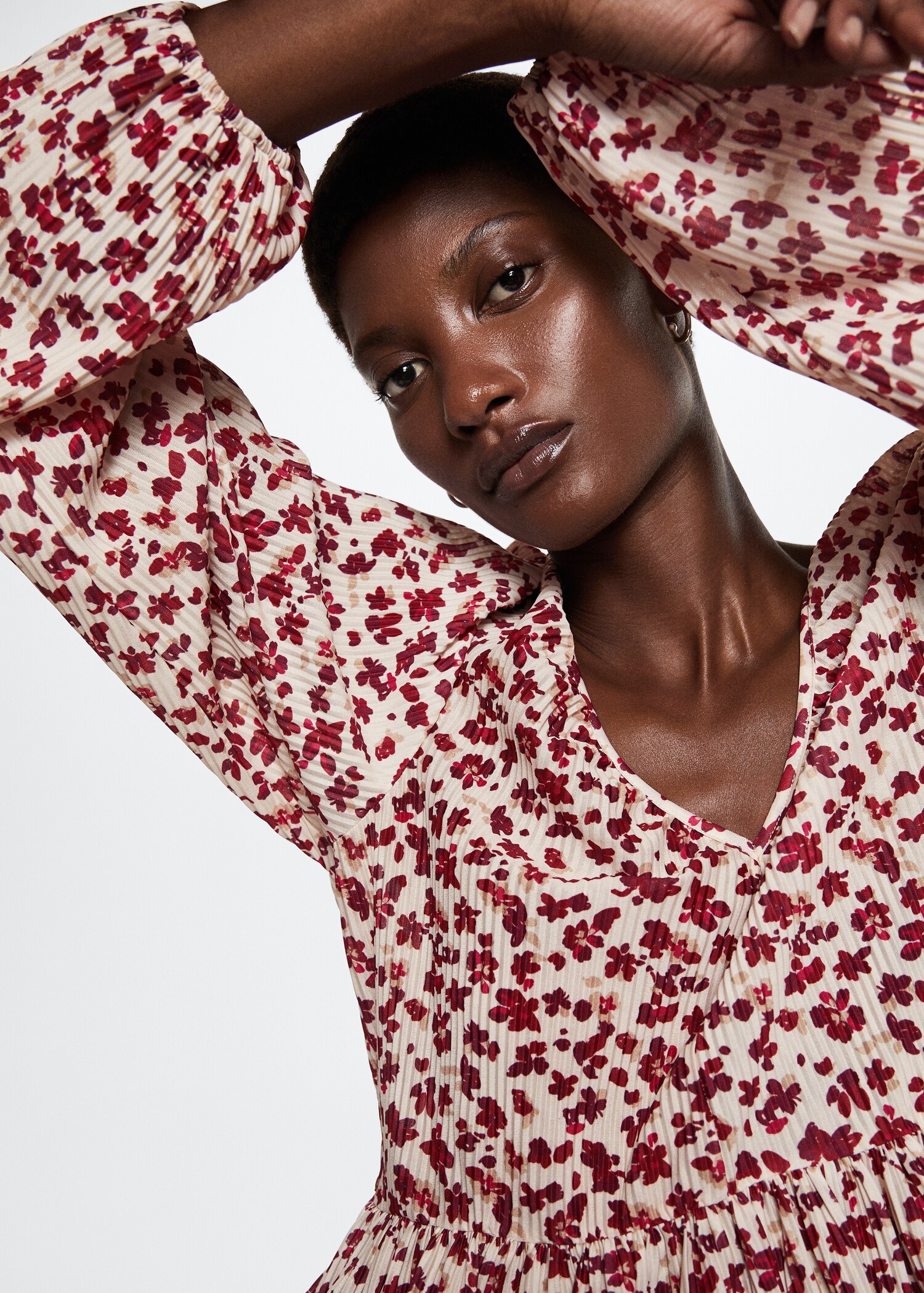 Blouse plissée imprimée - Détail de l'article 4