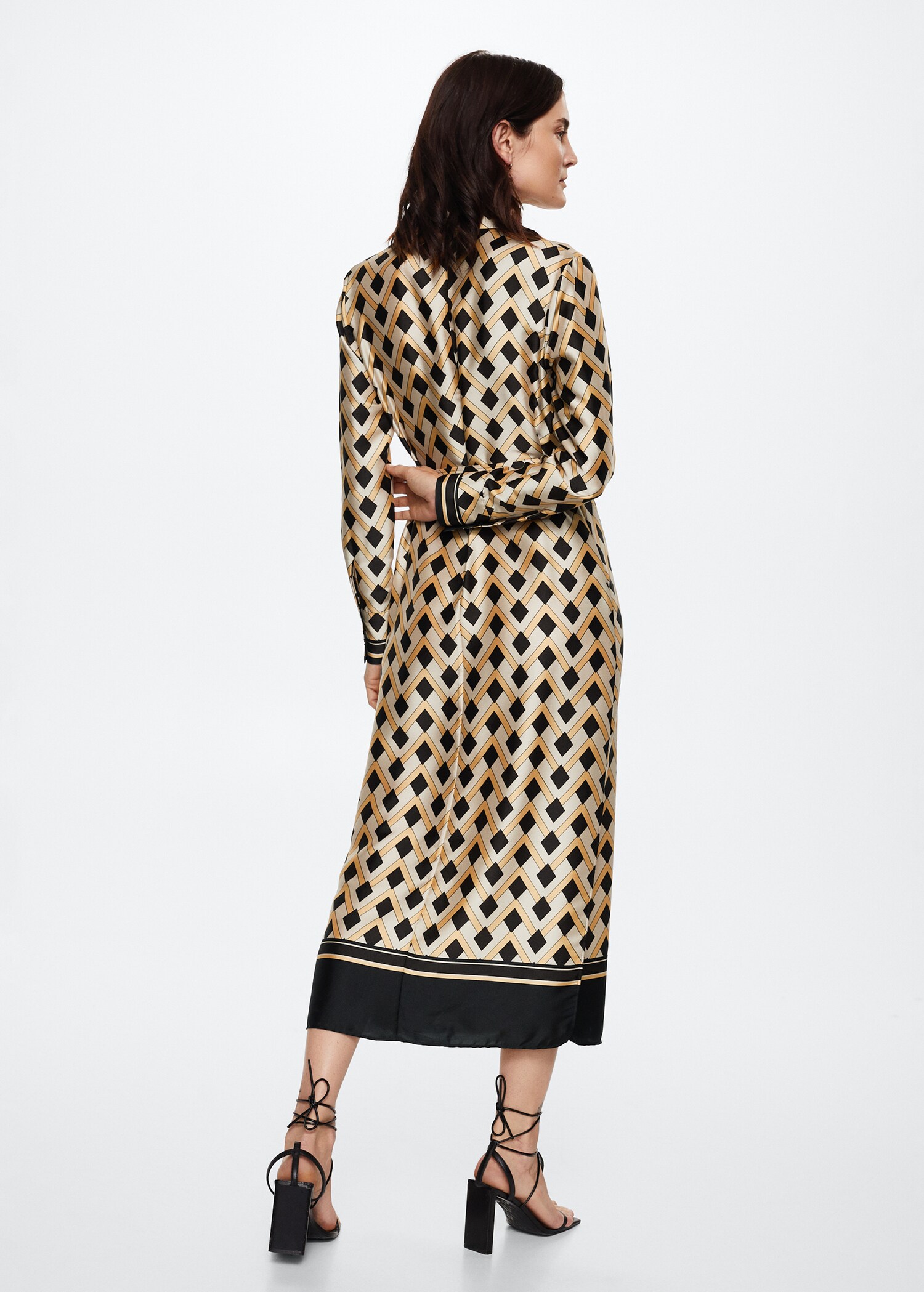 Geometric print dress - Reverse of the article