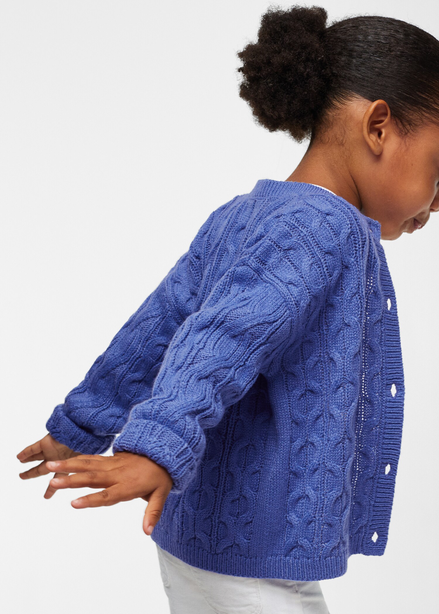 Knitted braided cardigan - Details of the article 6