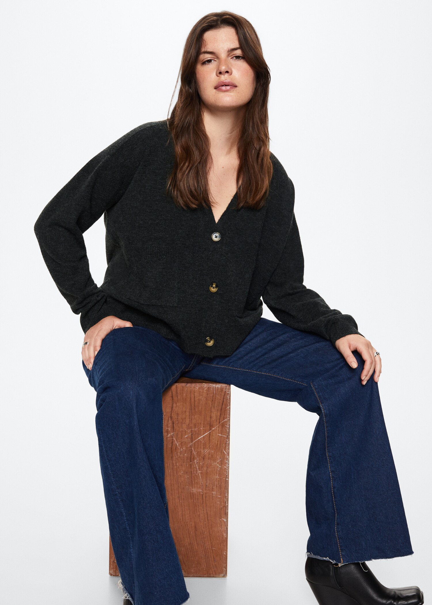 Pocket knit cardigan - Details of the article 4
