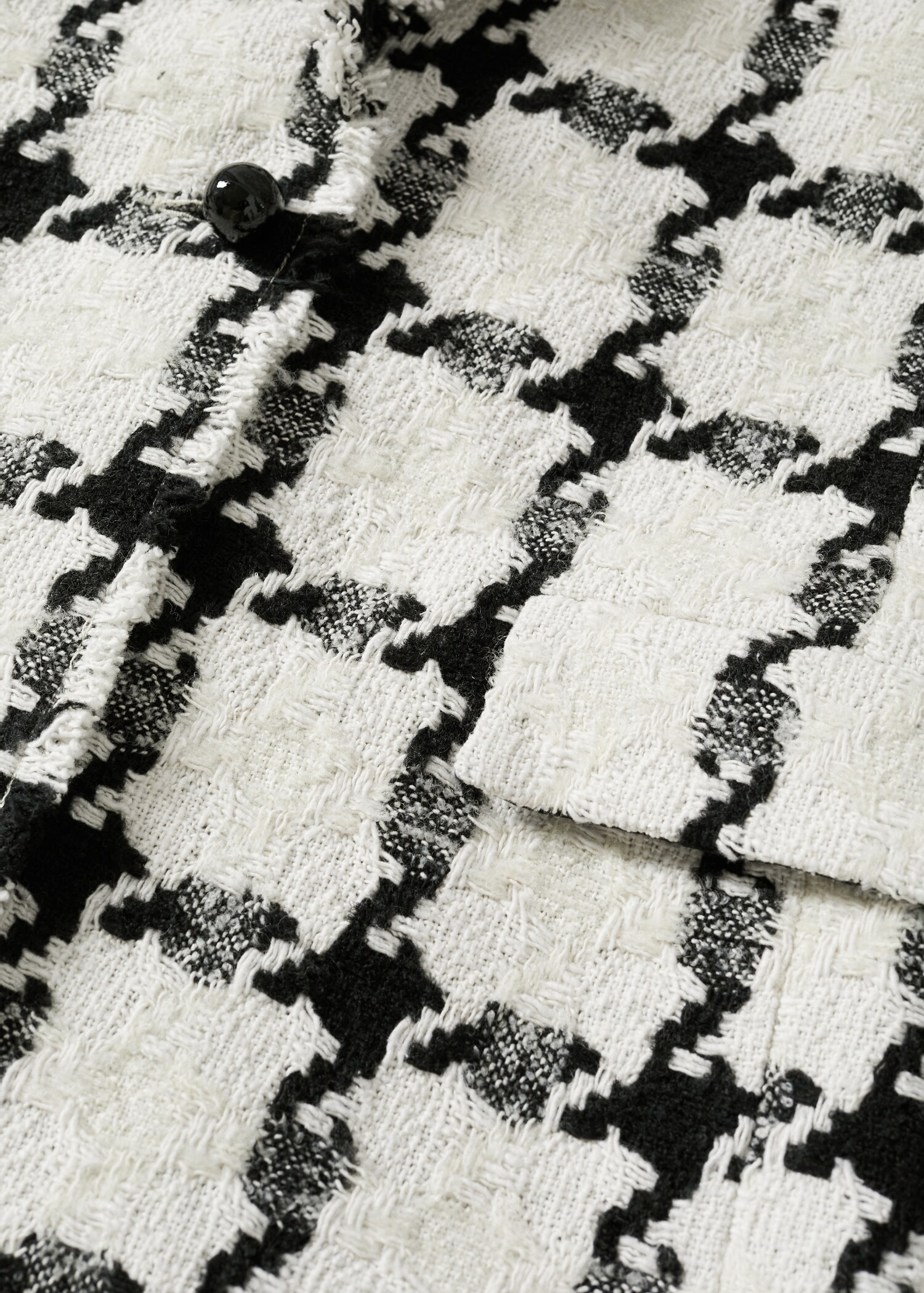 Abrigo tweed cuadros  - Detalle del artículo 8