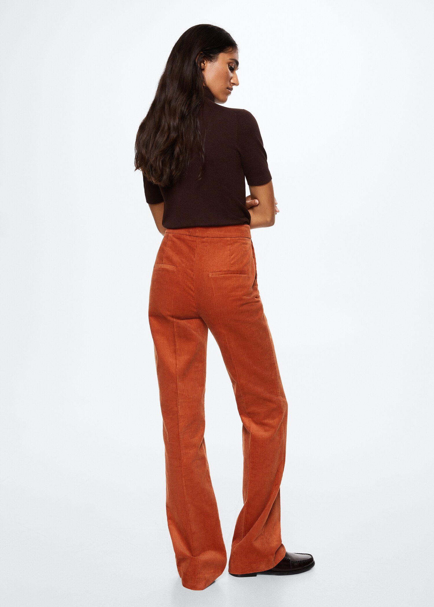 Flared corduroy trousers - Reverse of the article