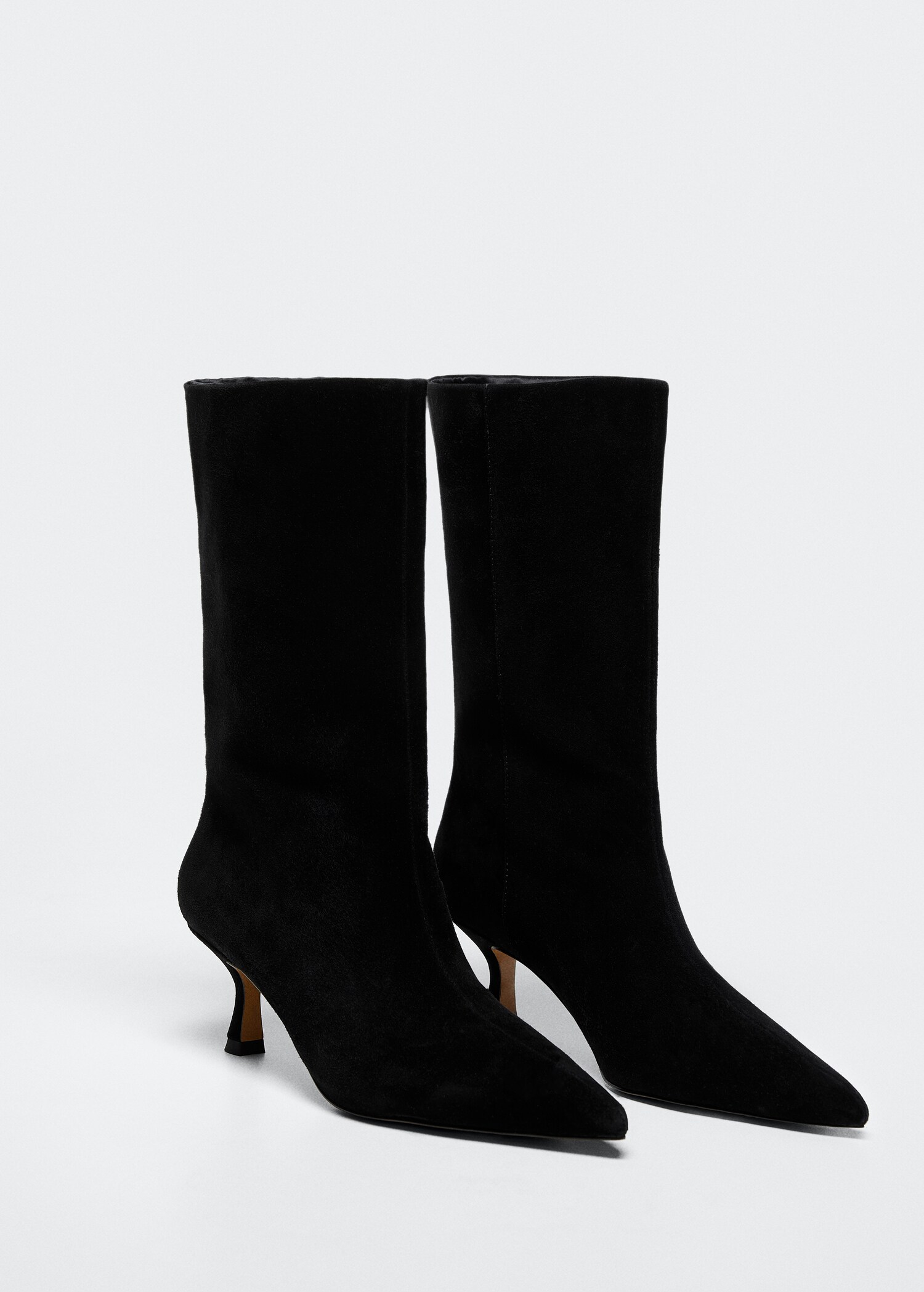 Heel leather ankle boot - Medium plane