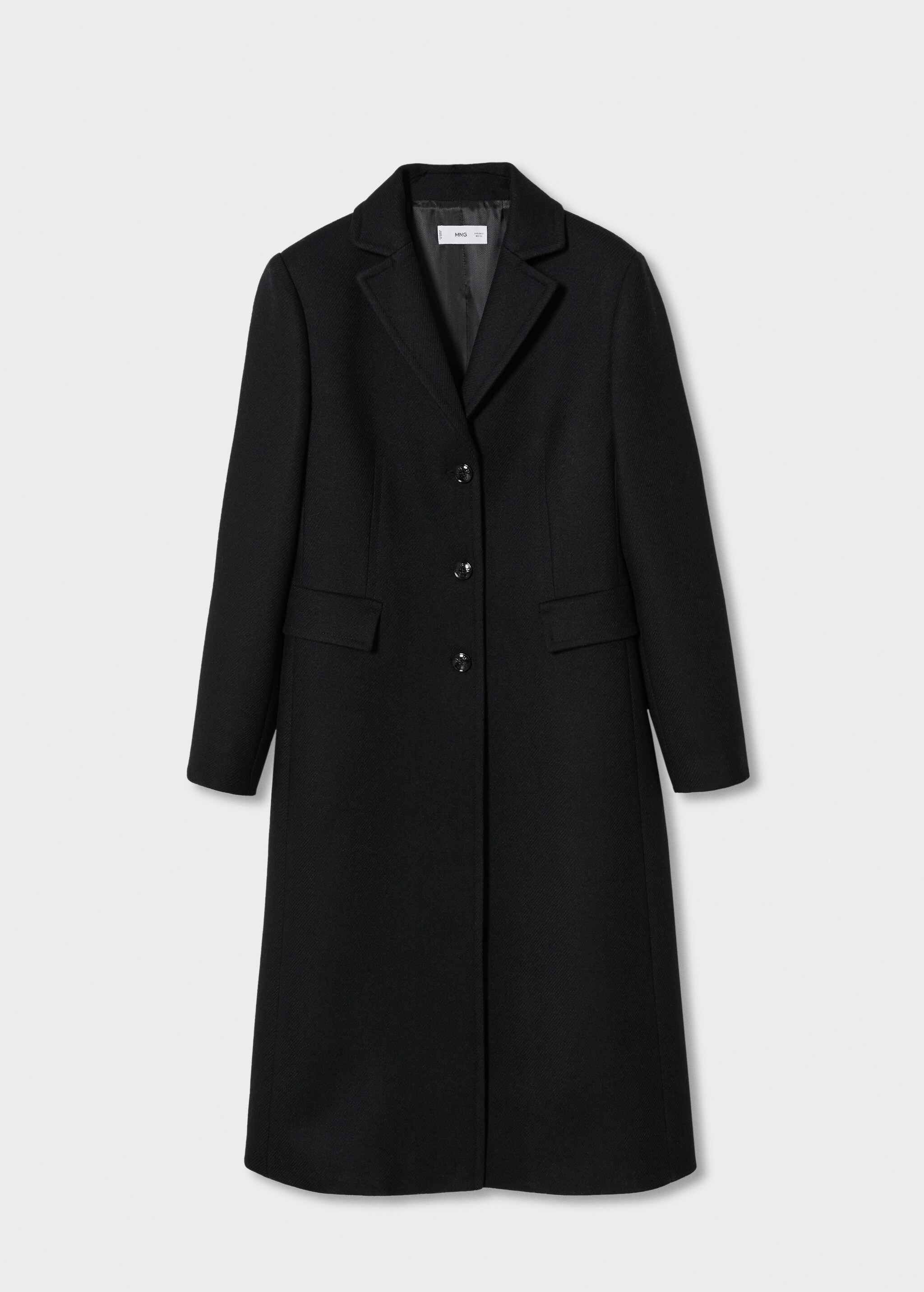 Fitted coat with buttons - Article without model