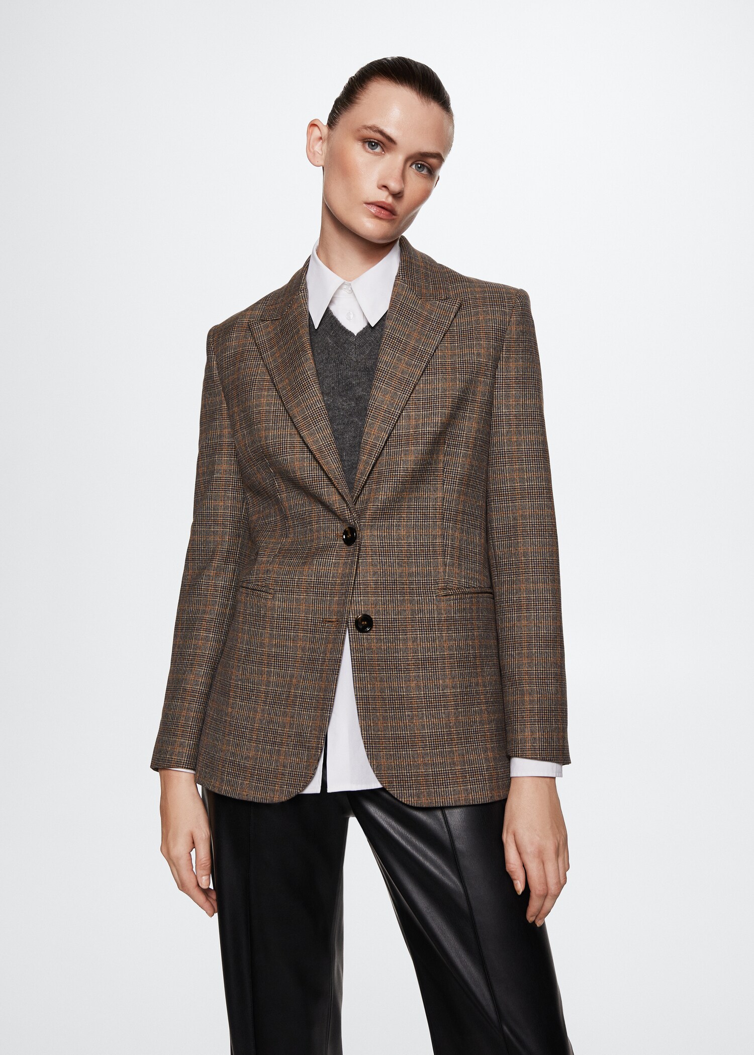 Check suit blazer - Medium plane