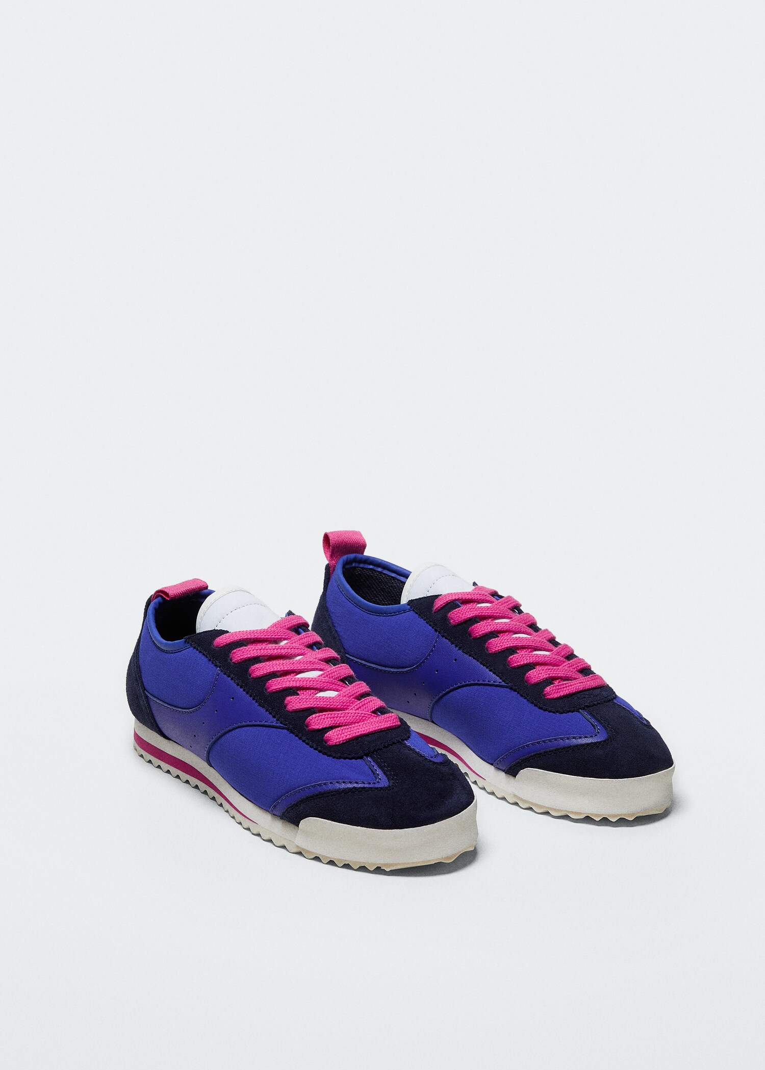 Leren vetersneakers - Middenvlak