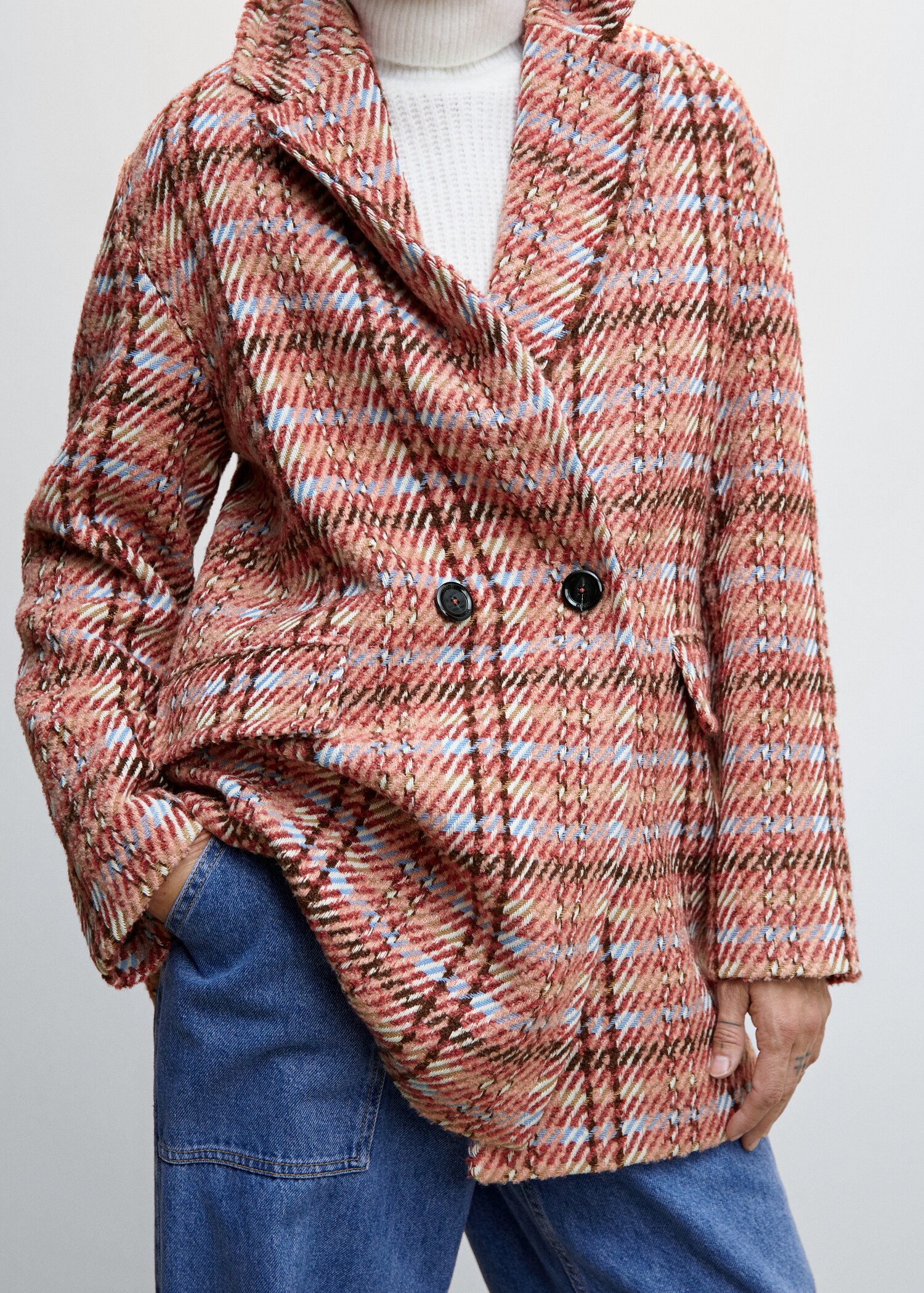Checked tweed coat - Details of the article 6