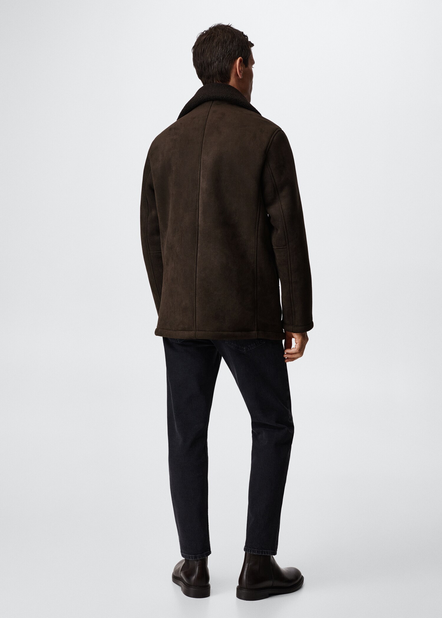 Faux shearling-lined jacket - Reverse of the article