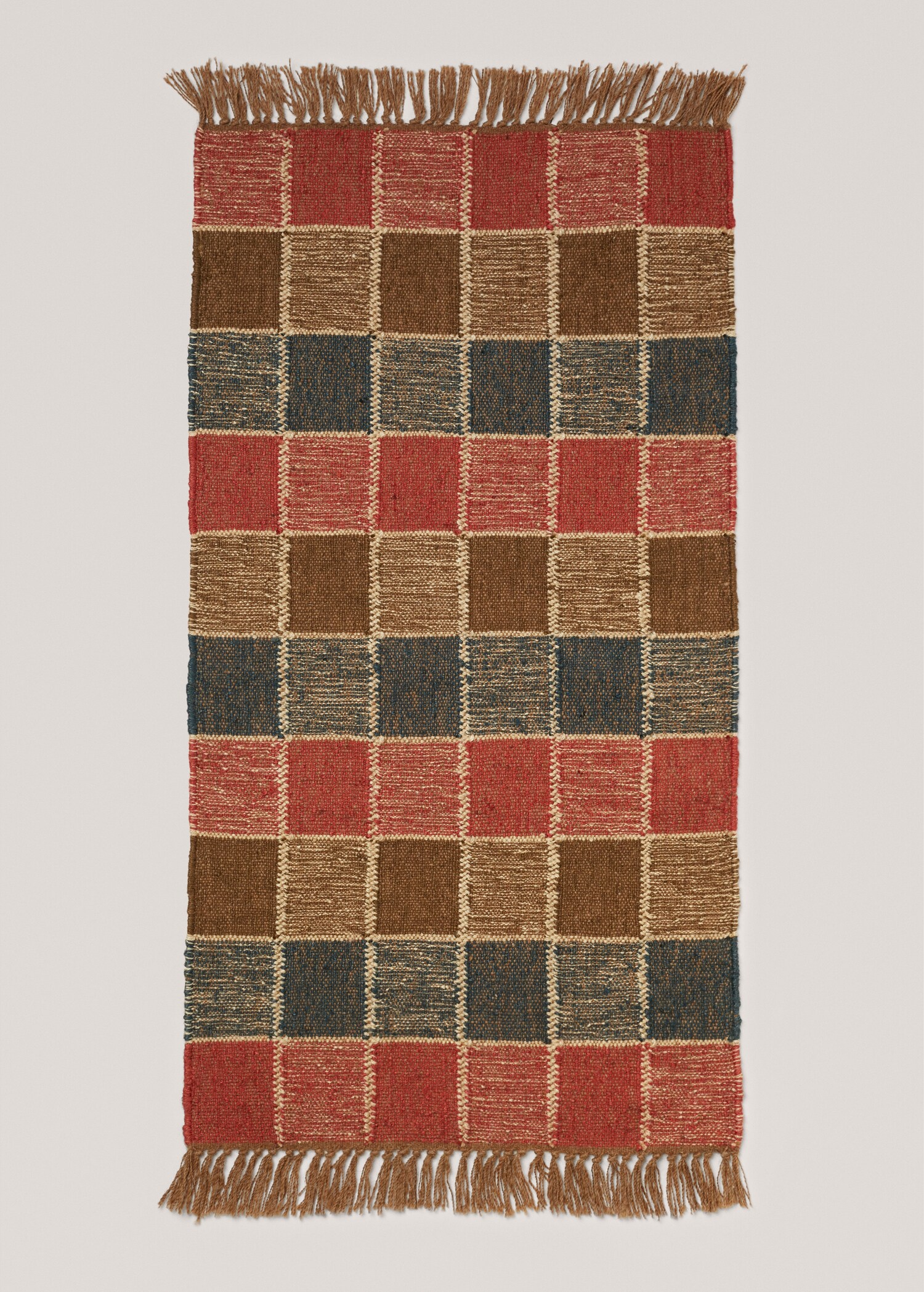 Karirani tepih s resama 60 x 120 cm - Artikl bez modela