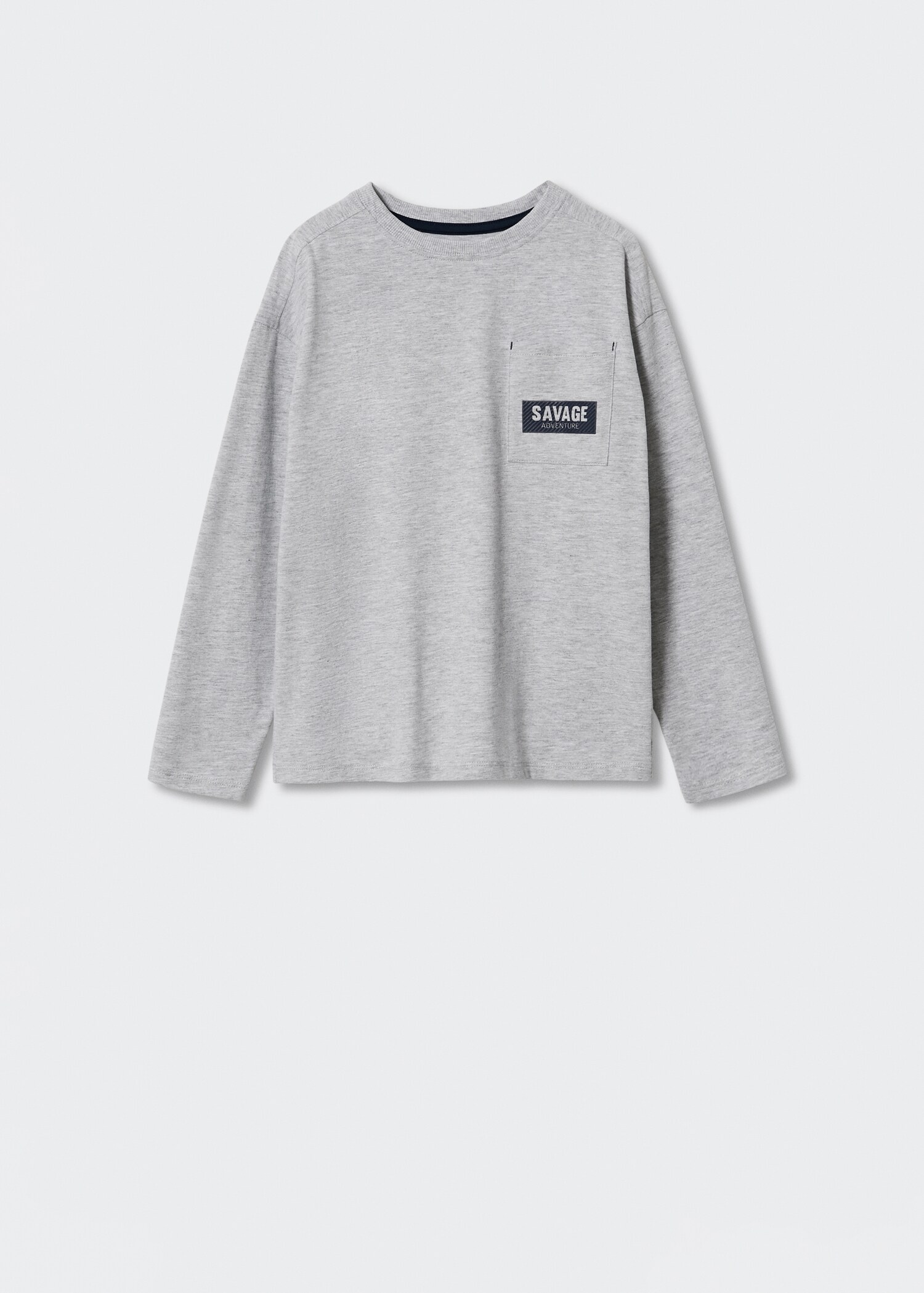 Long-sleeved t-shirt with message - Article without model