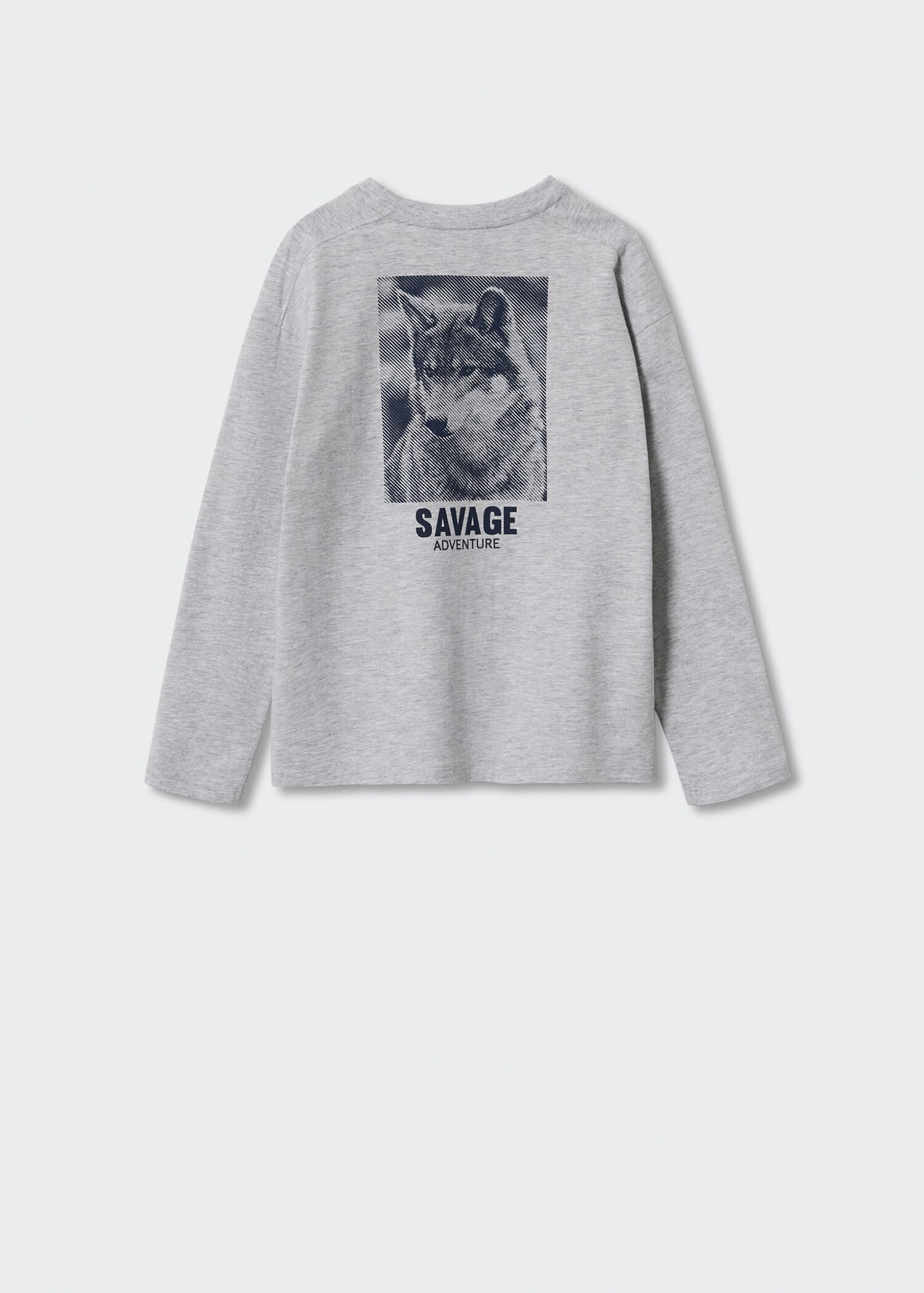 Long-sleeved t-shirt with message - Reverse of the article