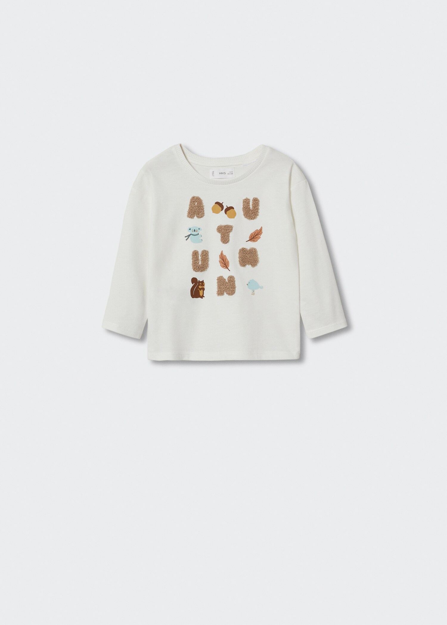 Long-sleeve textured t-shirt - Article without model