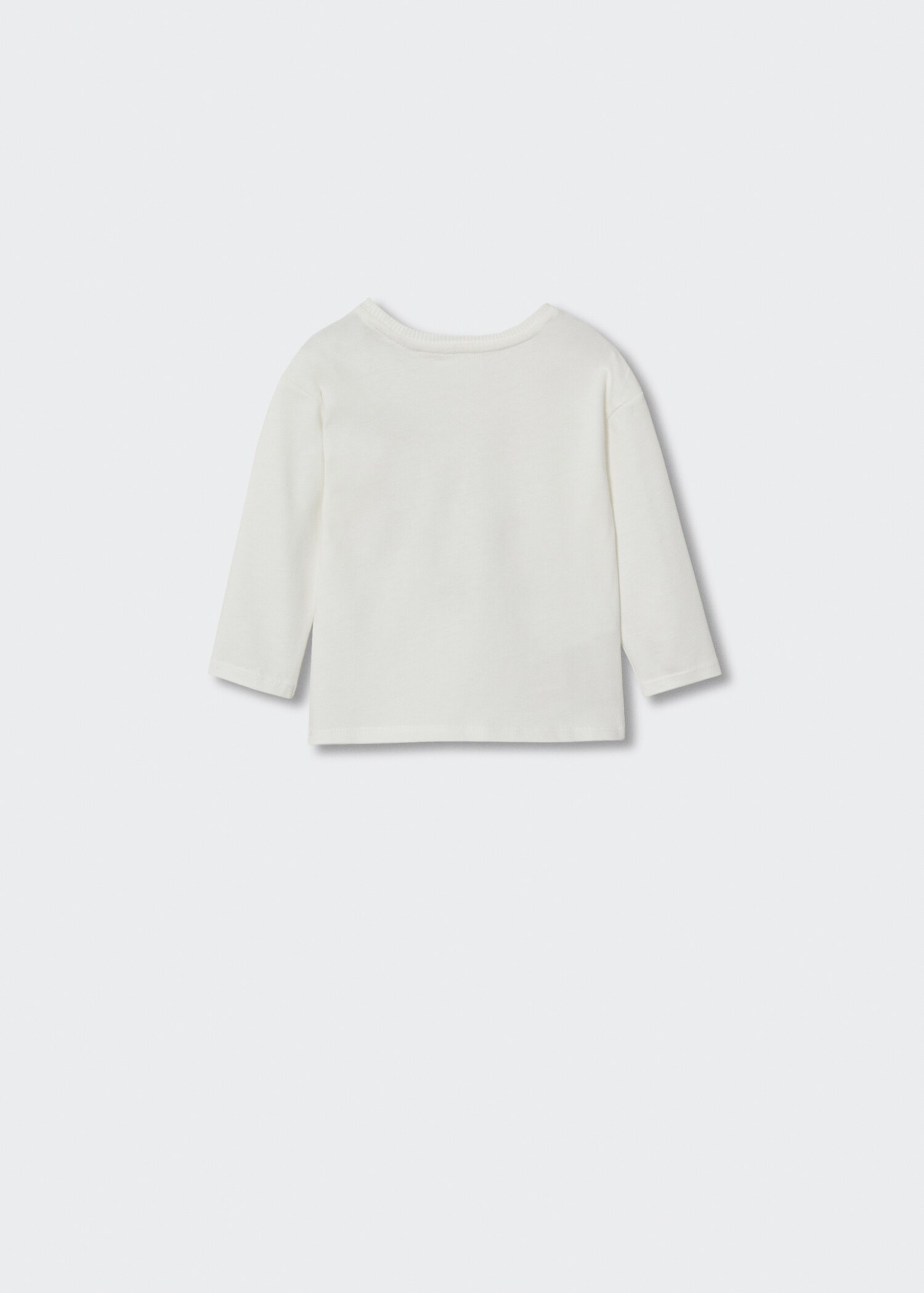 Long-sleeve textured t-shirt - Reverse of the article