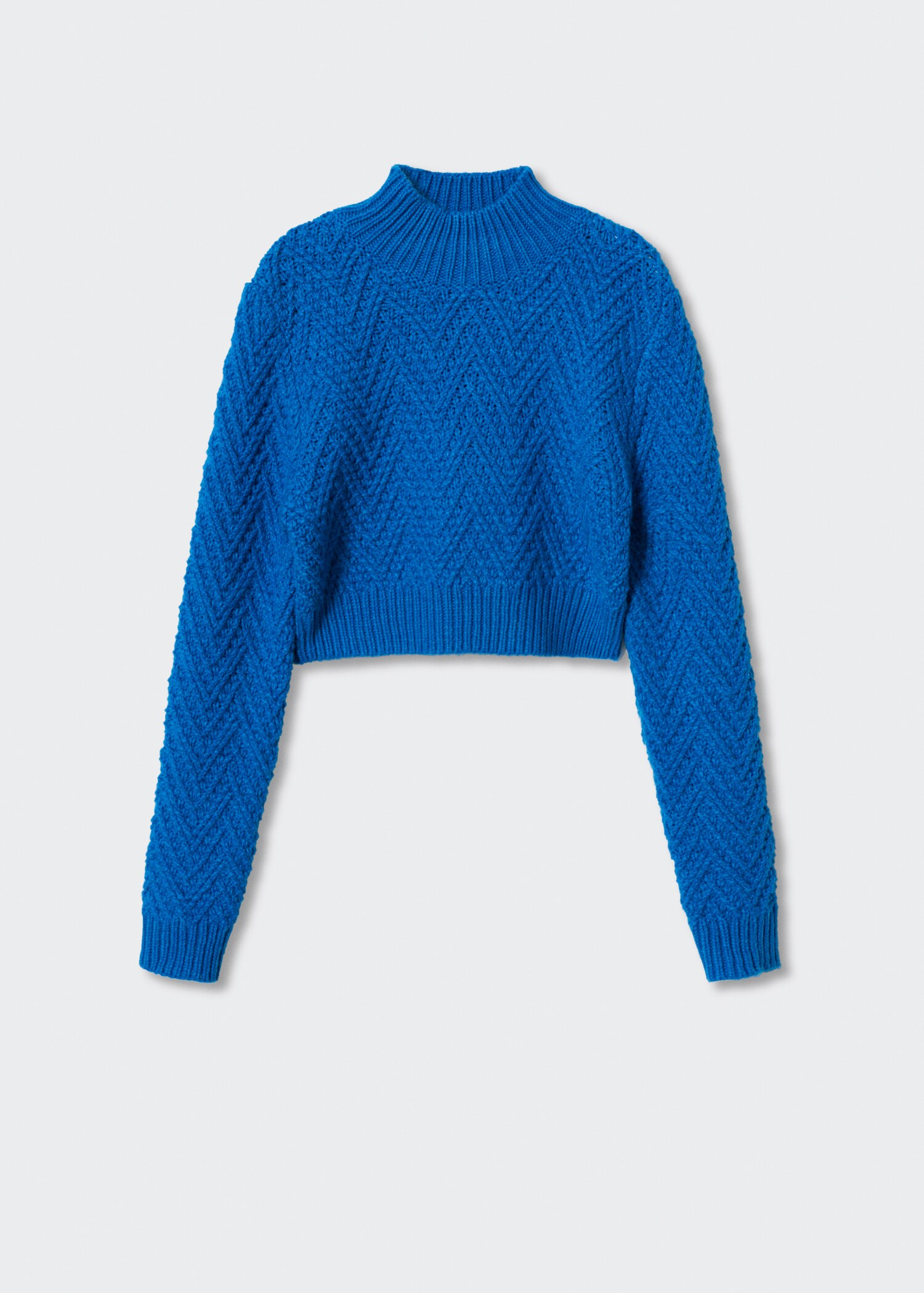 Pull-over crop col montant - Article sans modèle