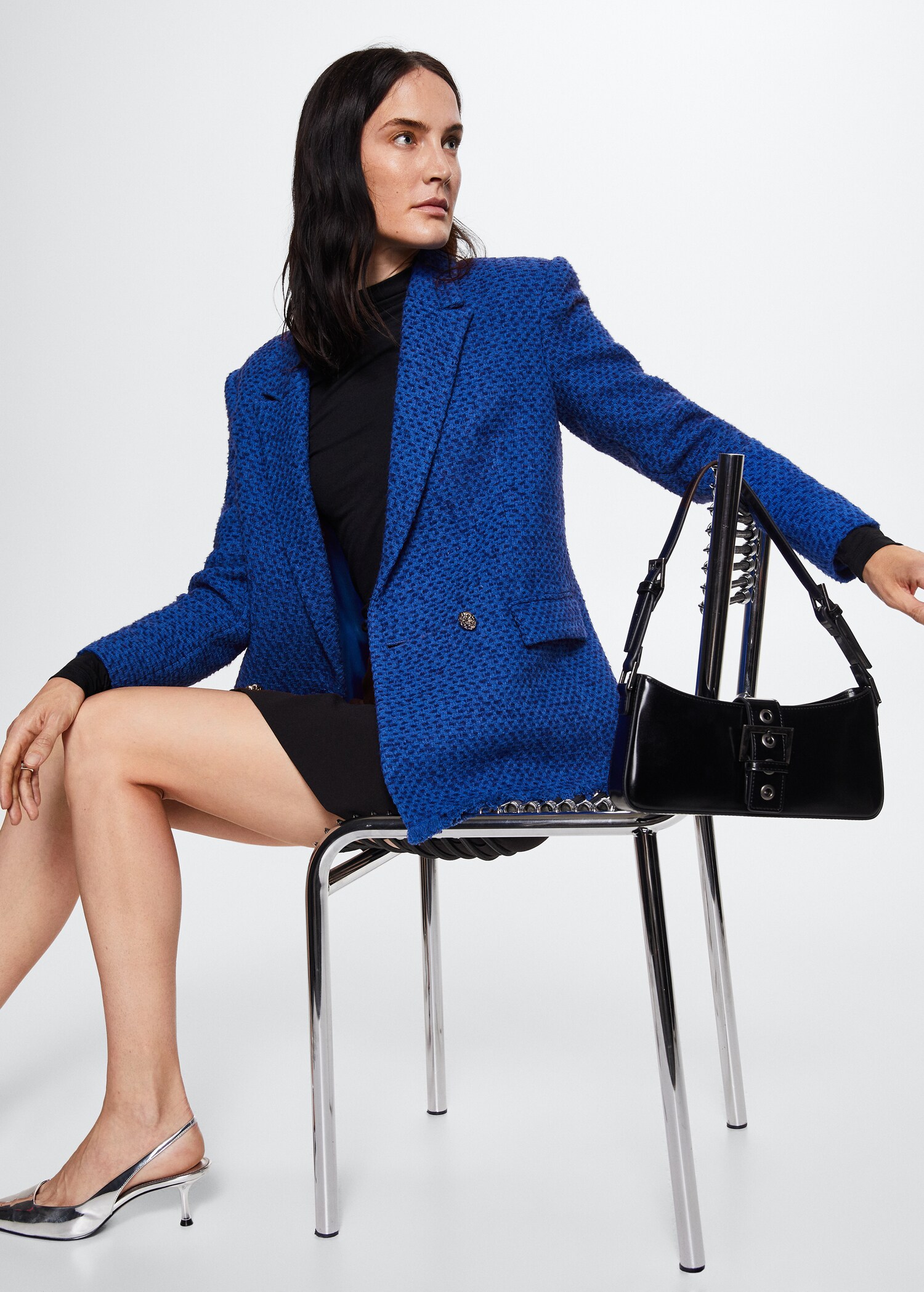 Tweed jacket with jewel buttons - Details of the article 2