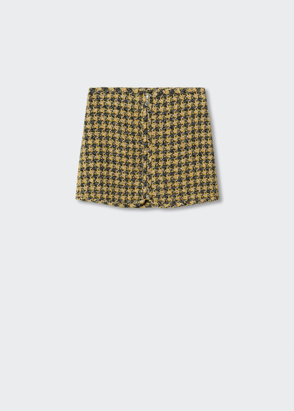 Tweed skirt with zip - Women | MANGO Montenegro
