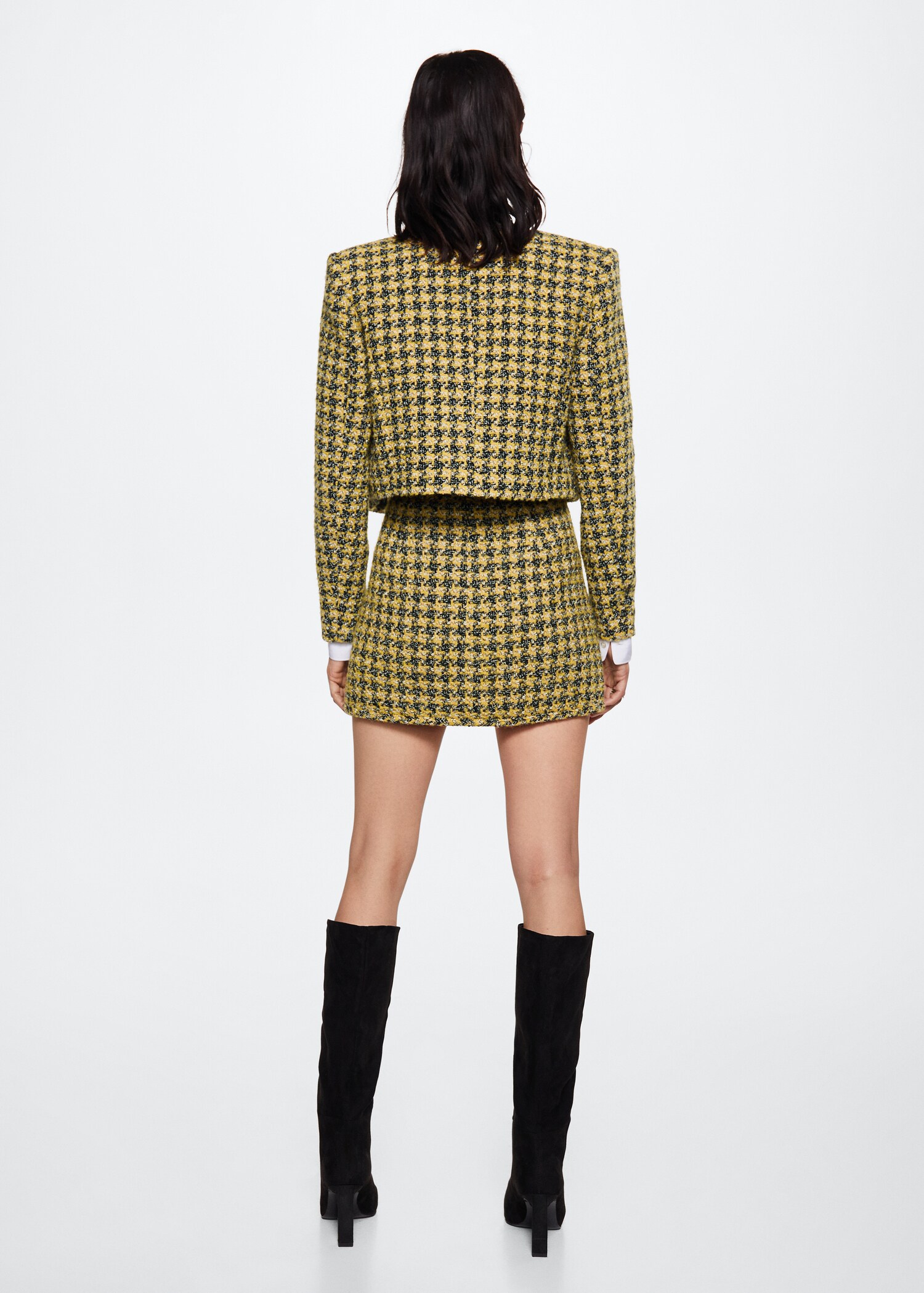 Falda tweed cremallera - Reverso del artículo