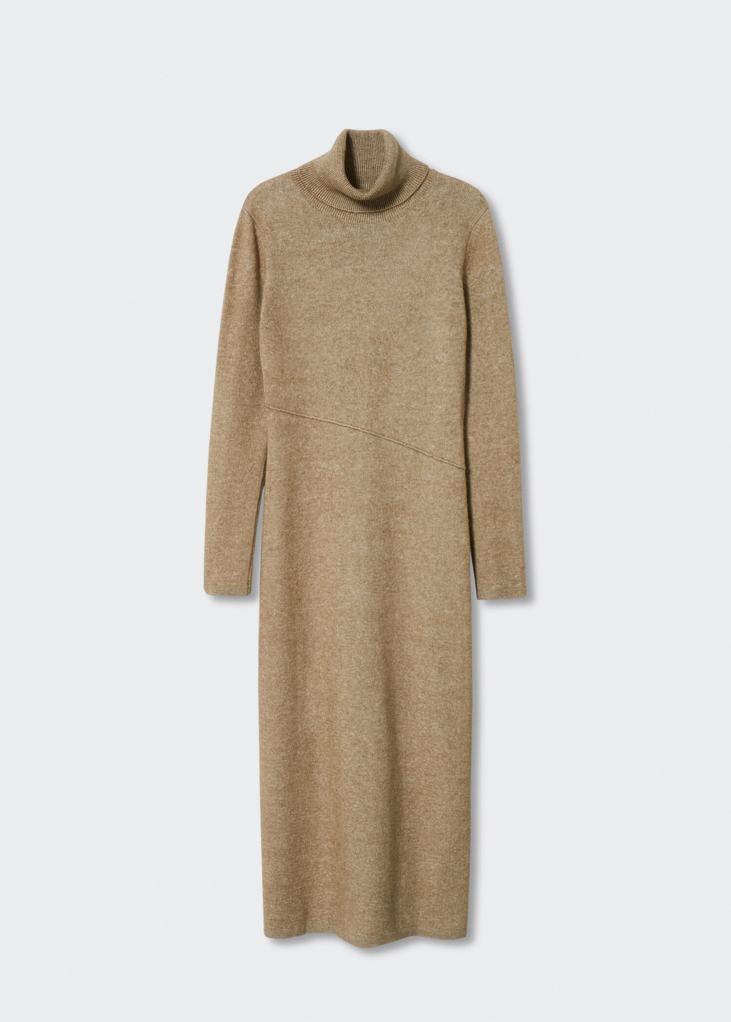 Knitted turtleneck dress - Article without model
