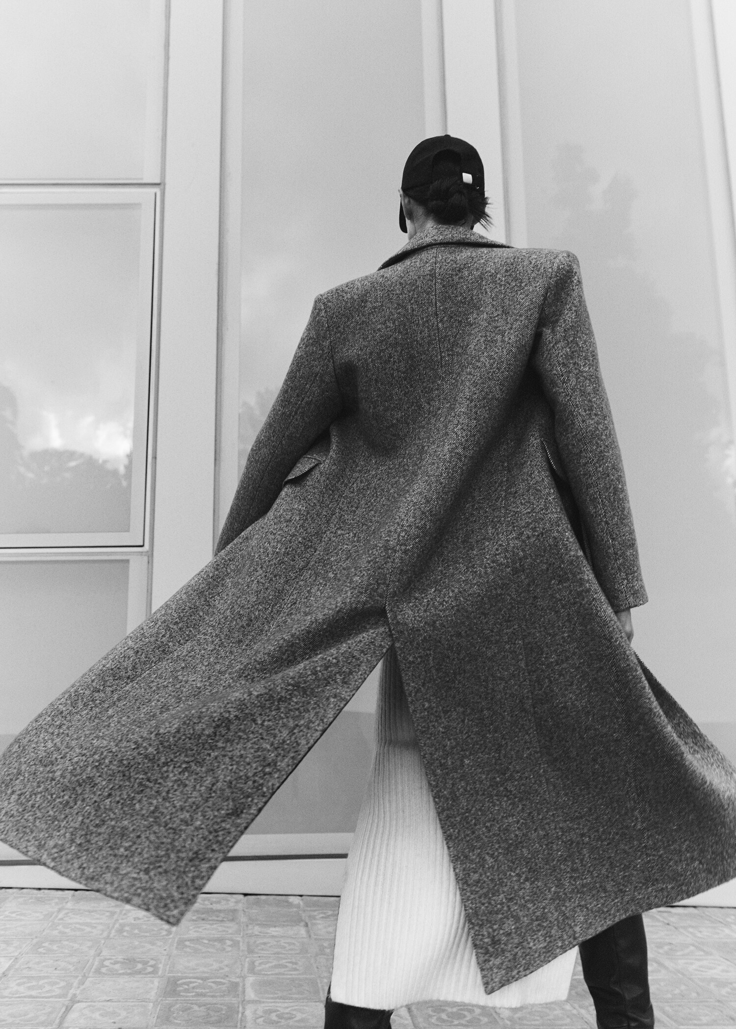 Manteau oversize chevron - Détail de l'article 7