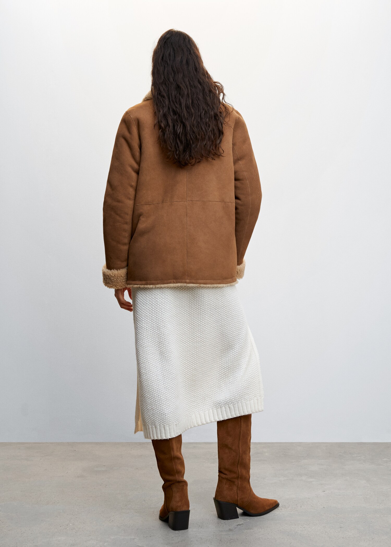 Veste cuir double face réversible - Verso de l’article