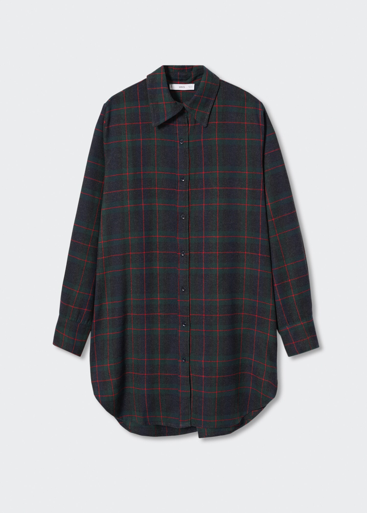 Flannel shirt dress - Article without model