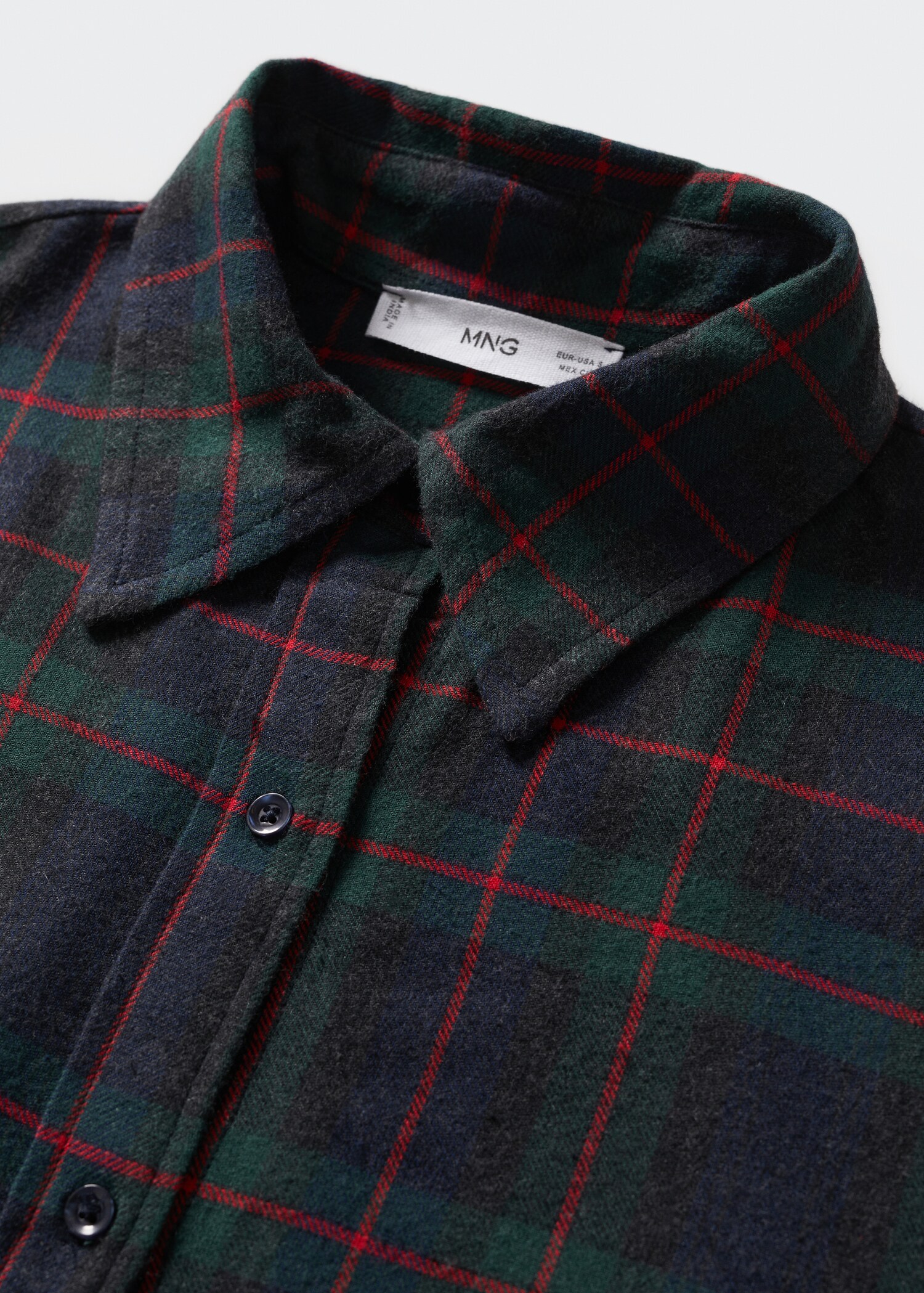 Flannel shirt dress - Details of the article 8