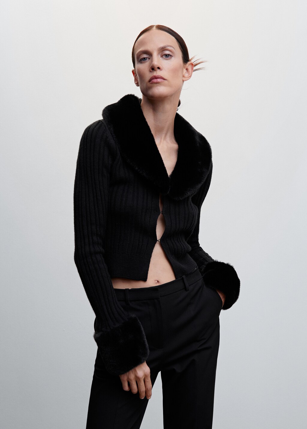 meltthelady fur cuffs nano cardigan MELT THE LADY fur cuffs dress