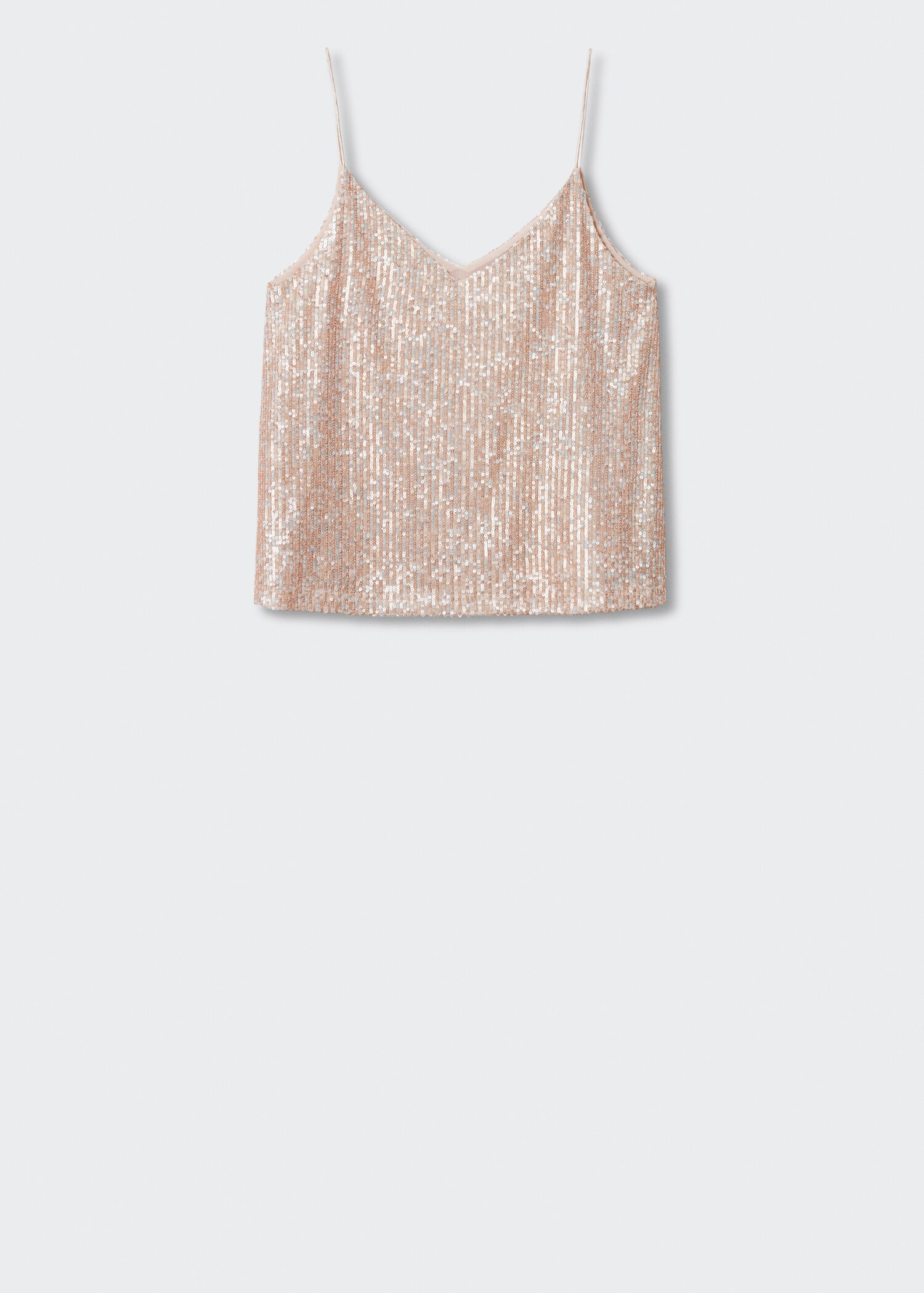 Top bretelles à sequins - Article sans modèle